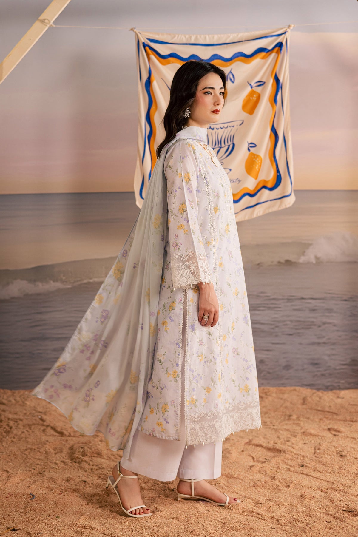 Lilac Vera 3Pc - Printed Lawn Dress
