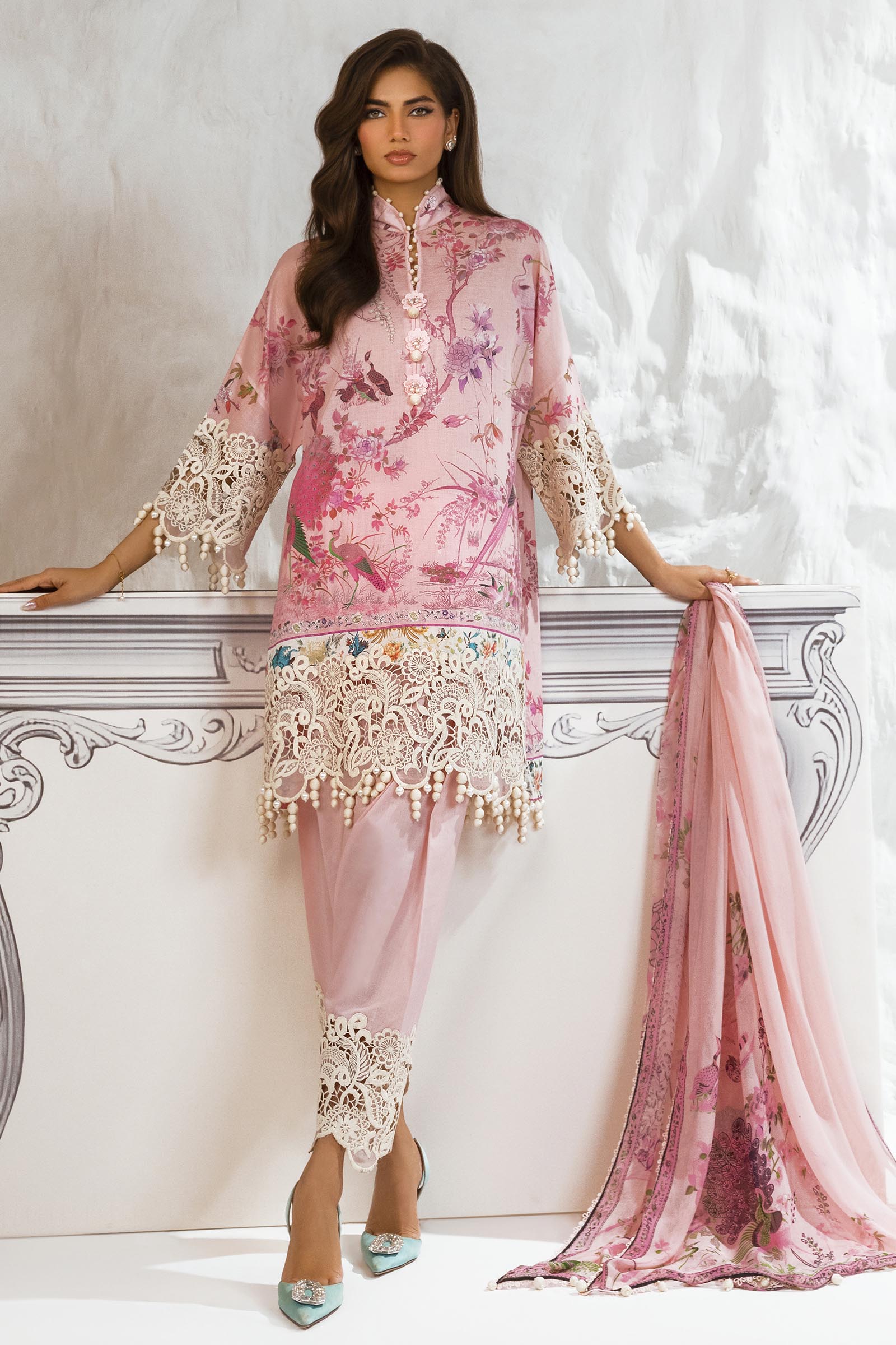 Unstitched 3 Piece Lawn Suit