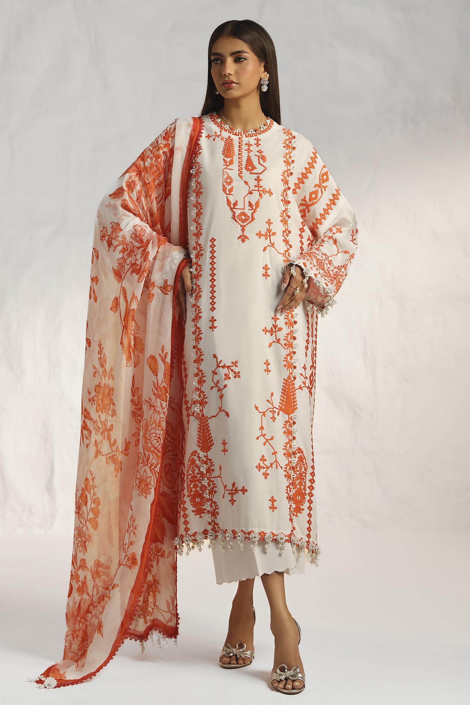 Unstitched 3 Piece Lawn Suit
