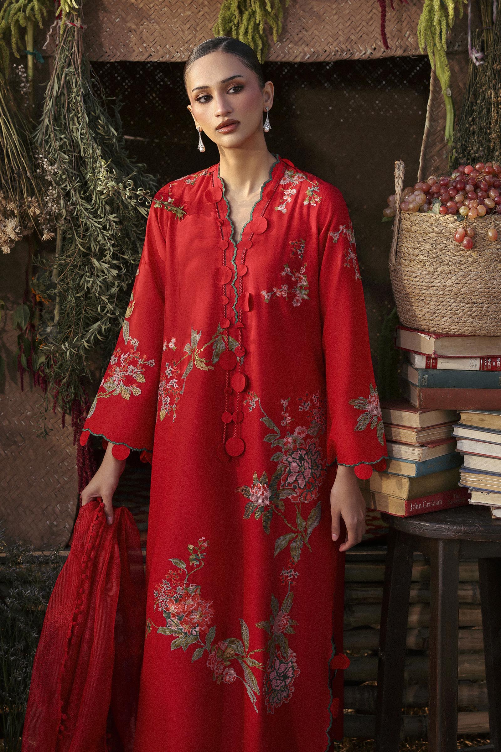 Unstitched Muzlin Lawn 3 Piece Suit