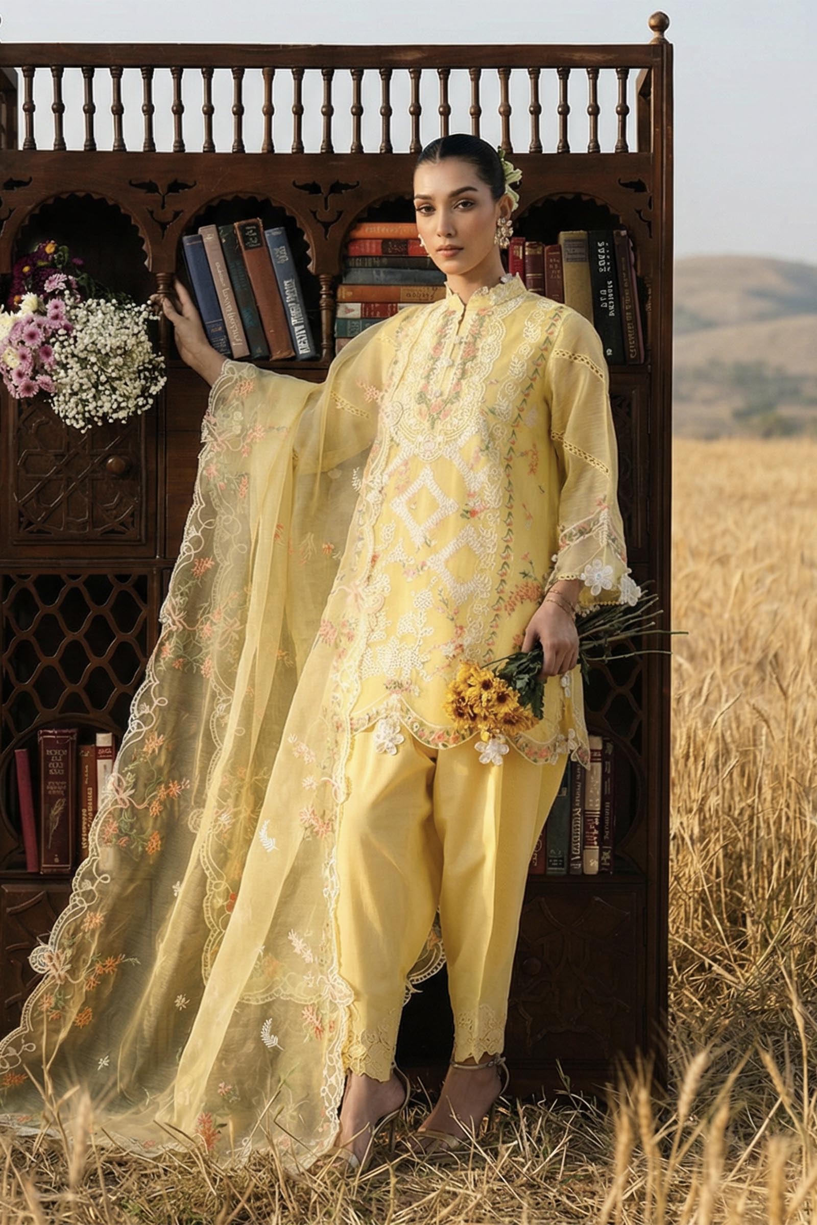 Unstitched Muzlin Woven 3 Piece Suit