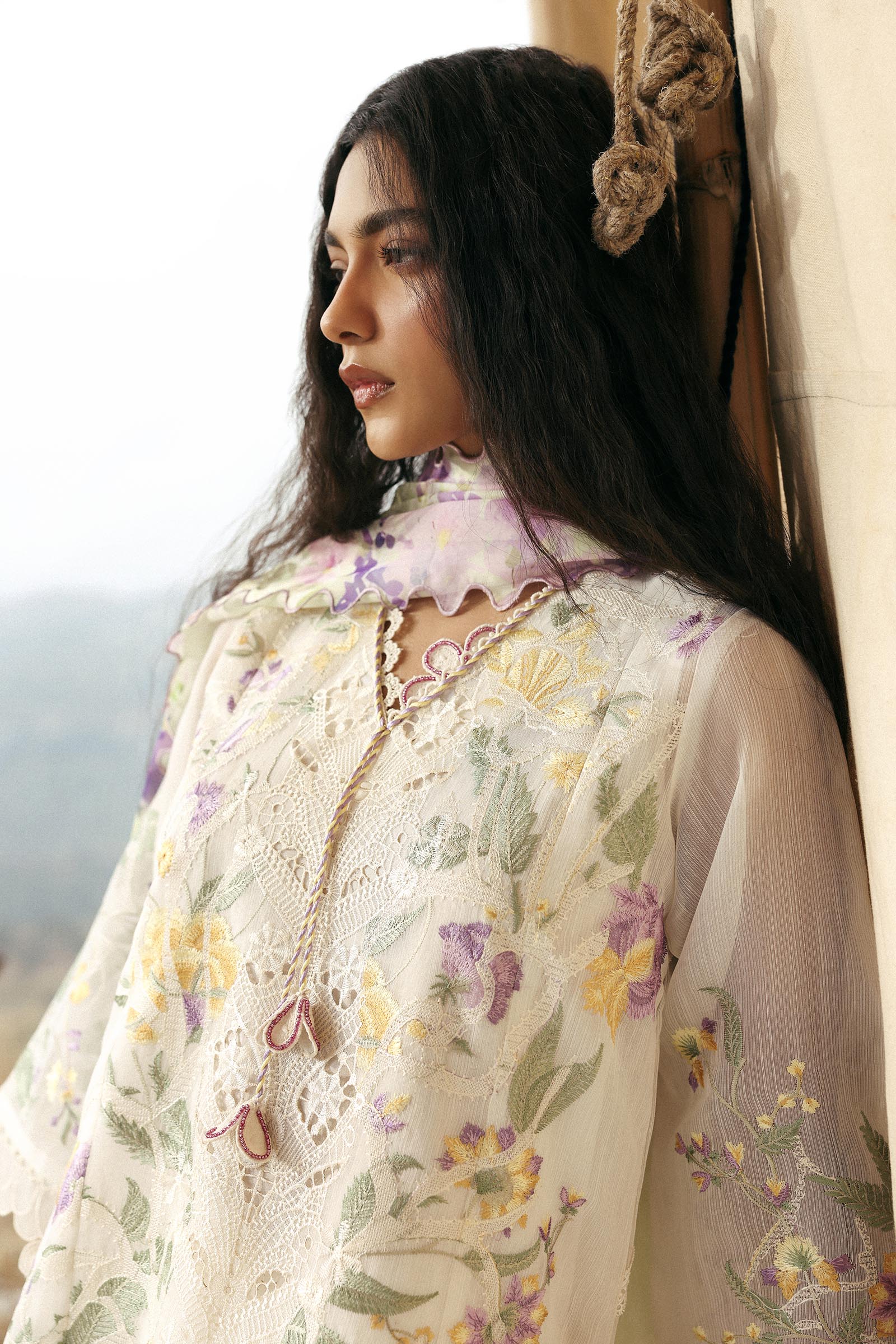 Unstitched Muzlin Woven 3 Piece Suit