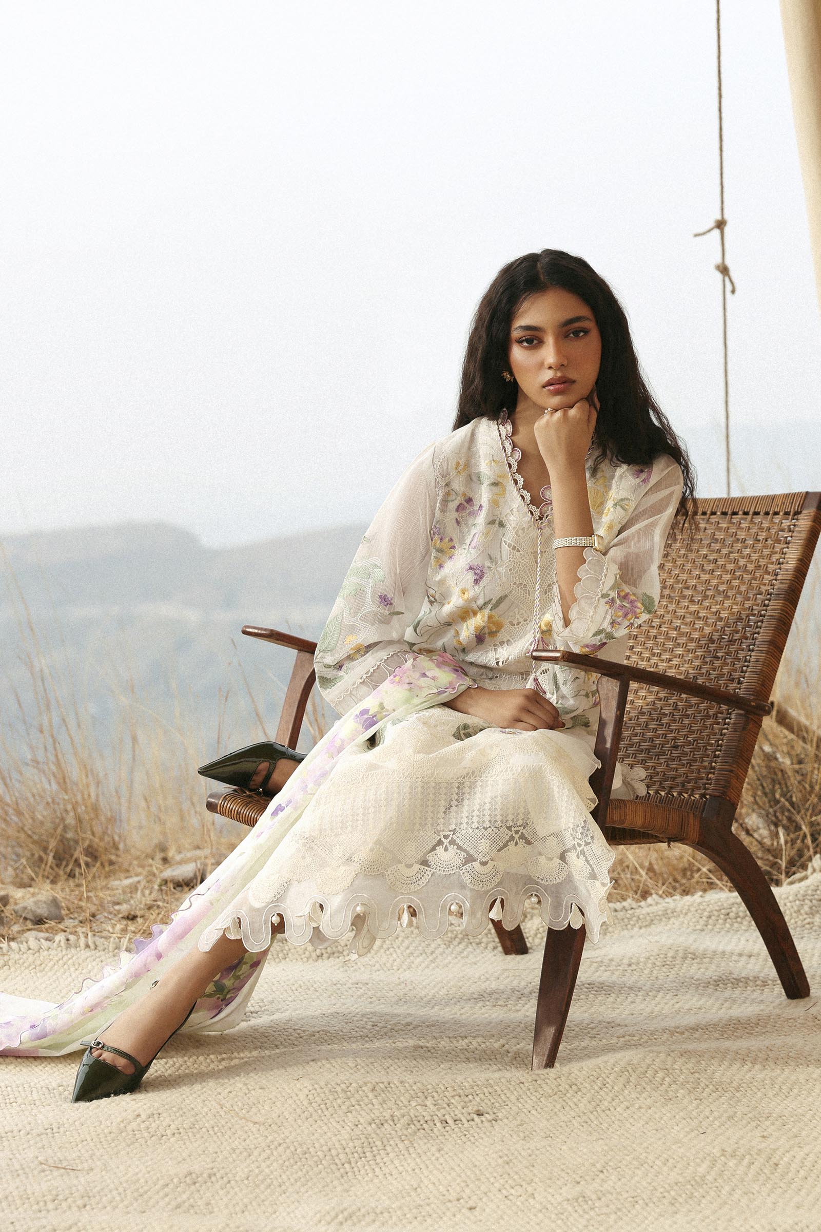 Unstitched Muzlin Woven 3 Piece Suit