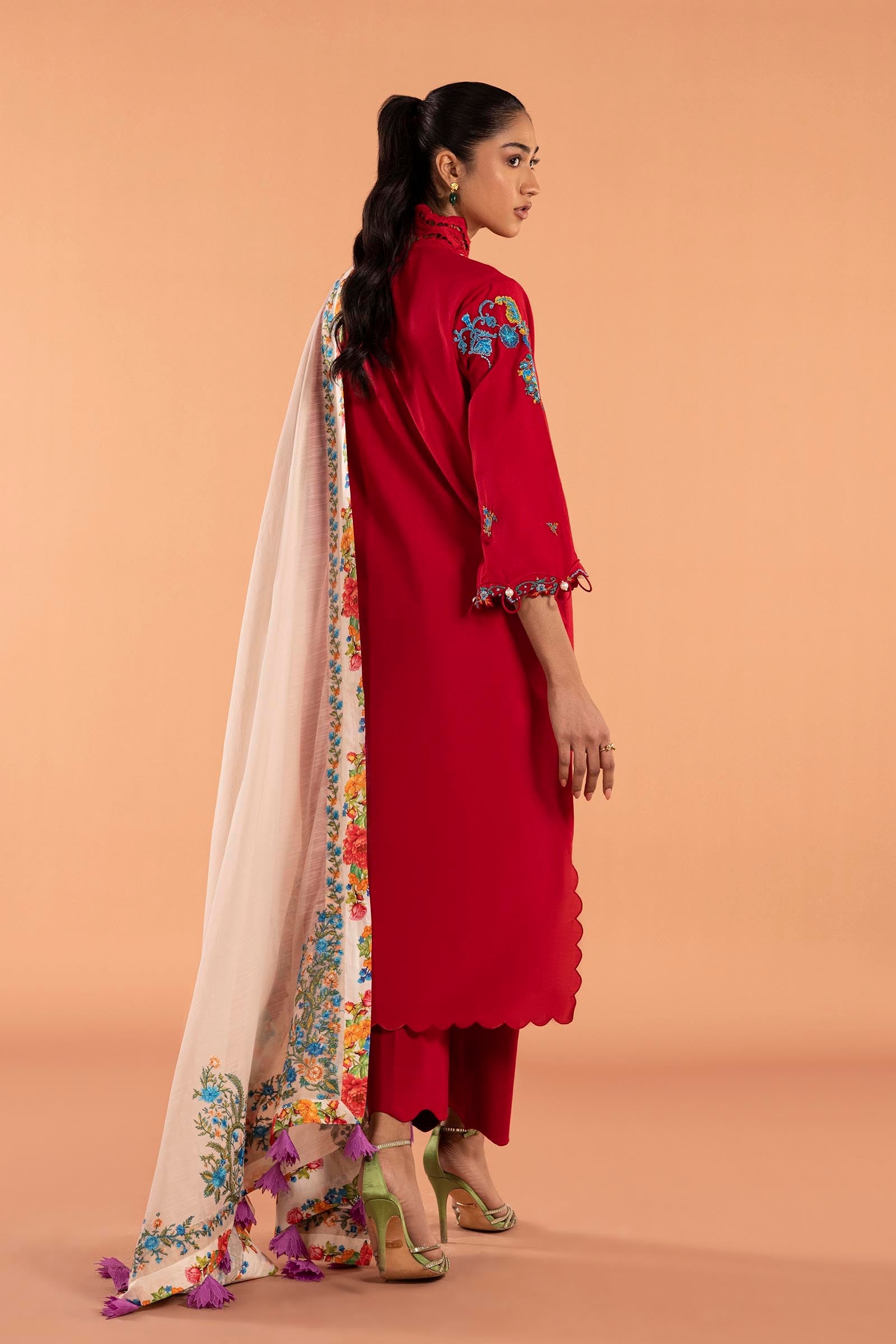 Unstitched Muzlin Lawn 3 Piece Suit