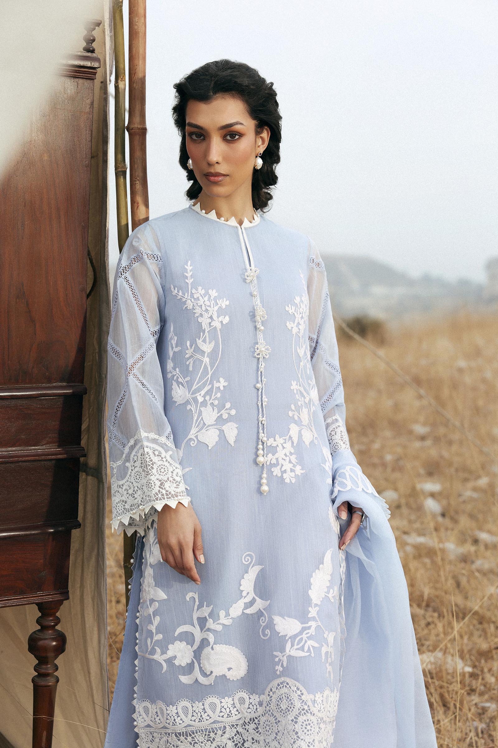 Unstitched Muzlin Woven 3 Piece Suit
