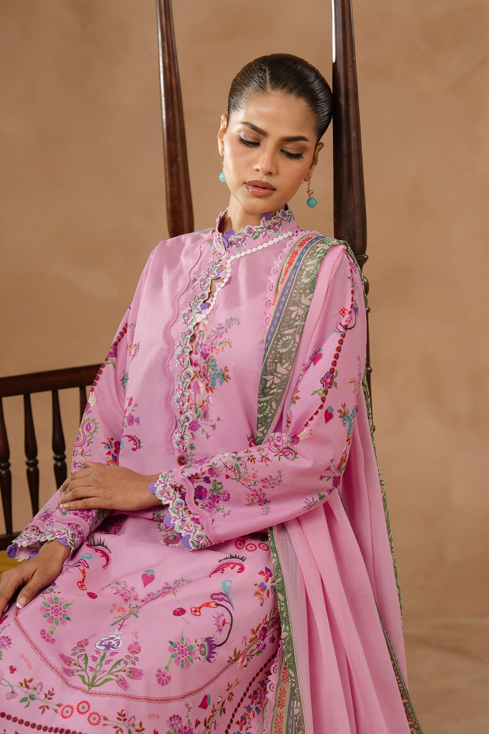 Unstitched Muzlin Lawn 3 Piece Suit