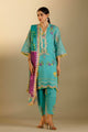Unstitched Embroidered 3 Piece Muzlin Suit