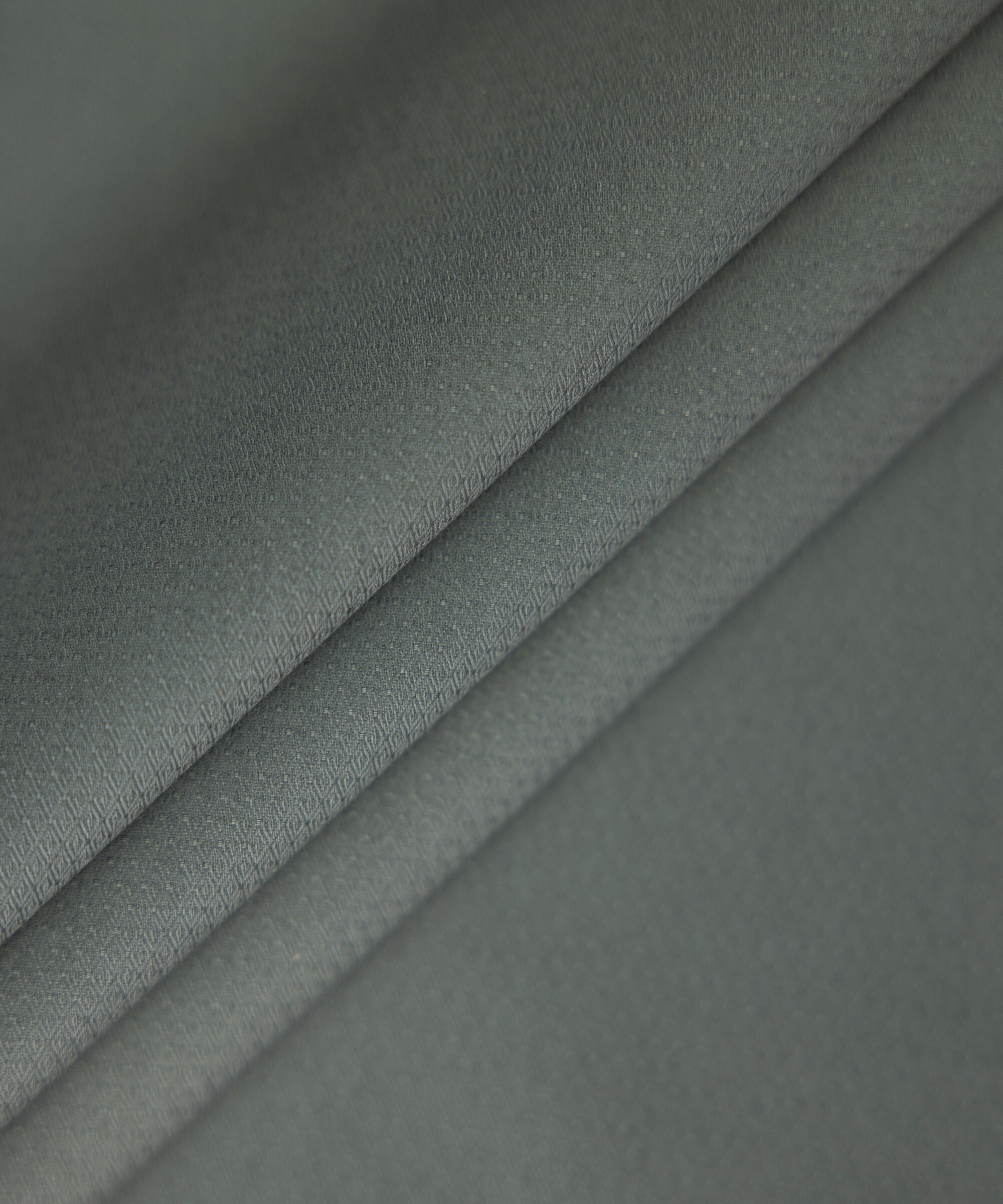 Men's Unstitched dark green premium cotton dobby Suit