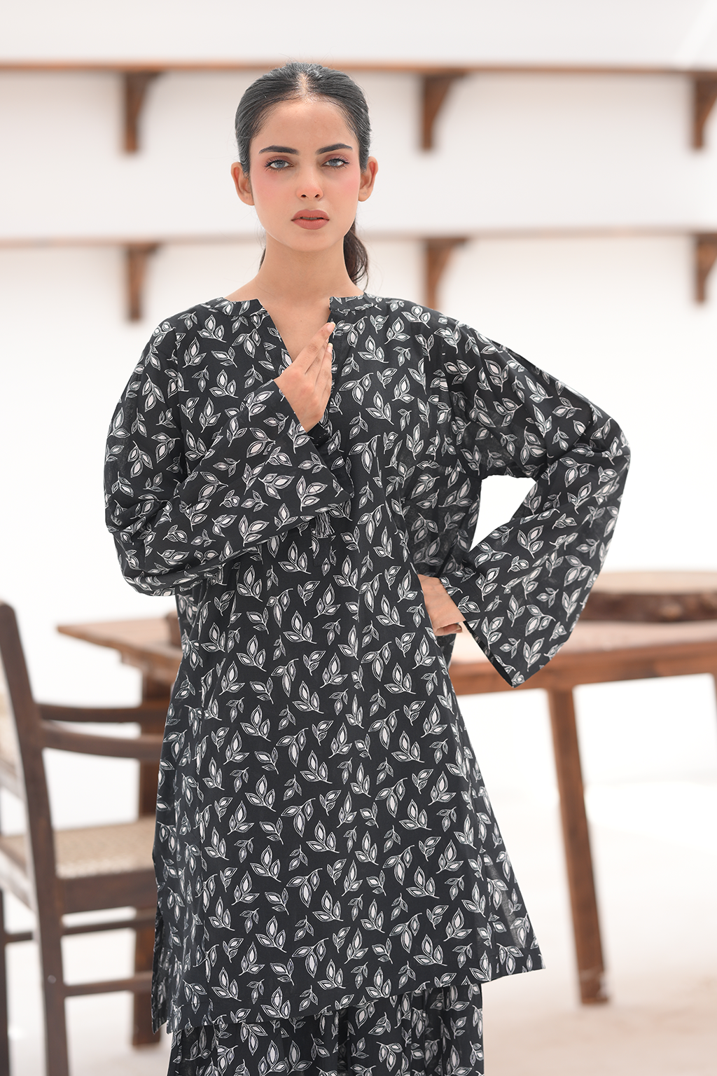 Noir Blossom Co-Ord Set | 2PC