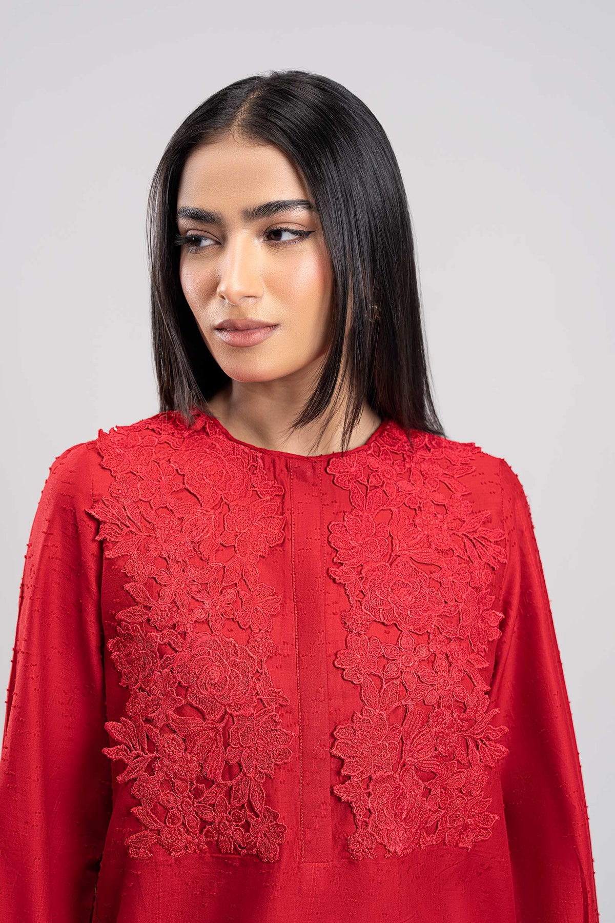 Embroidered Textured Shirt