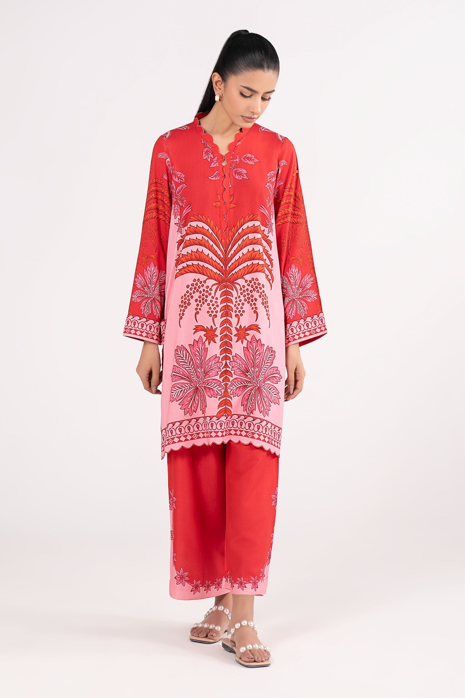 2 Pc Printed Arabic Lawn Suit