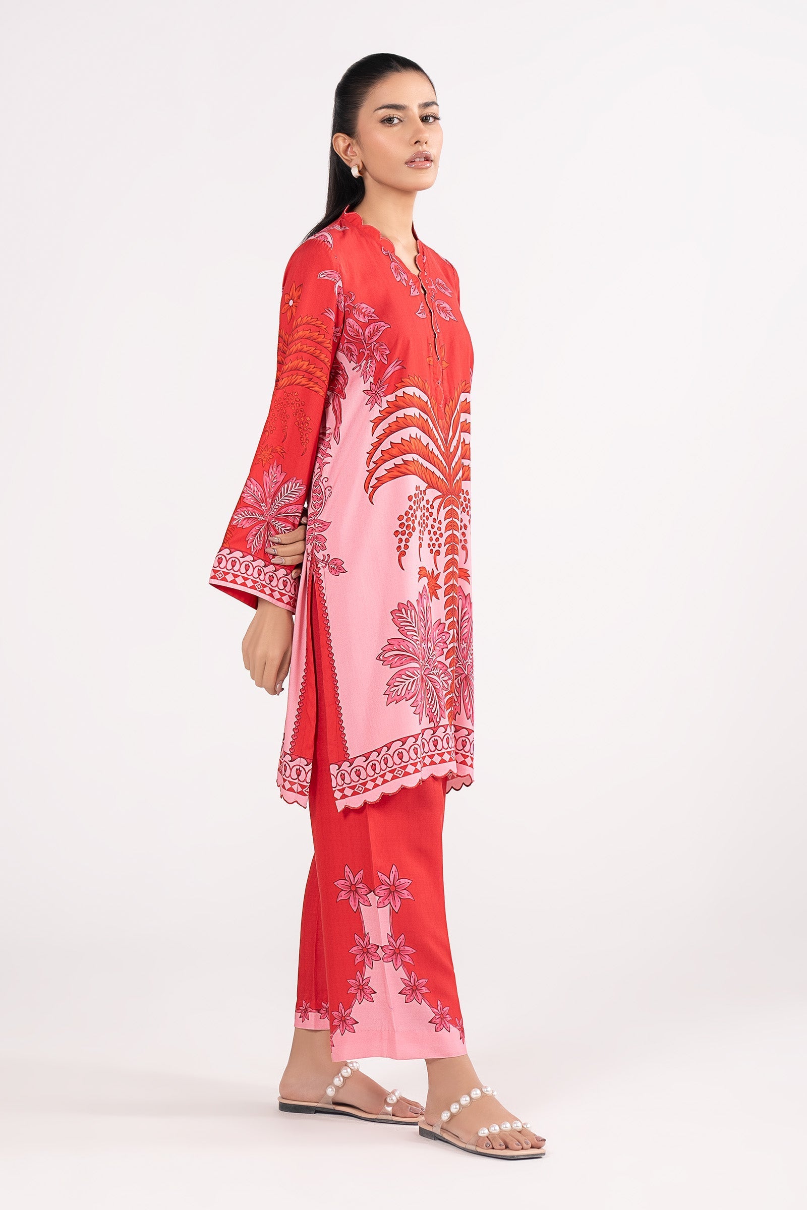 2 Pc Printed Arabic Lawn Suit