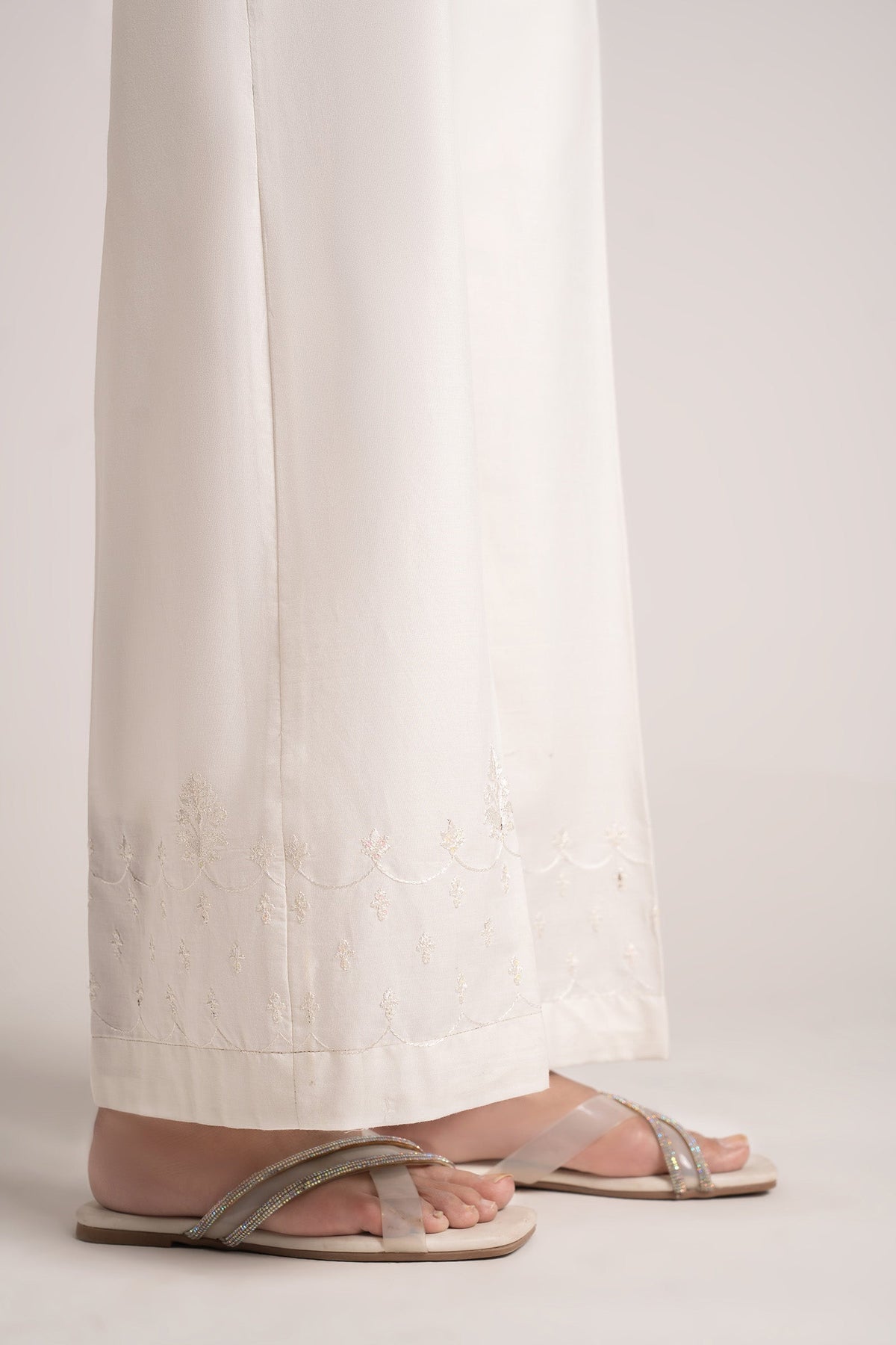 Embroidered Cambric Trouser