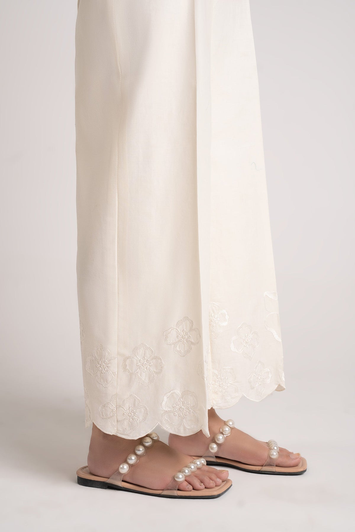 Embroidered Cambric Trouser