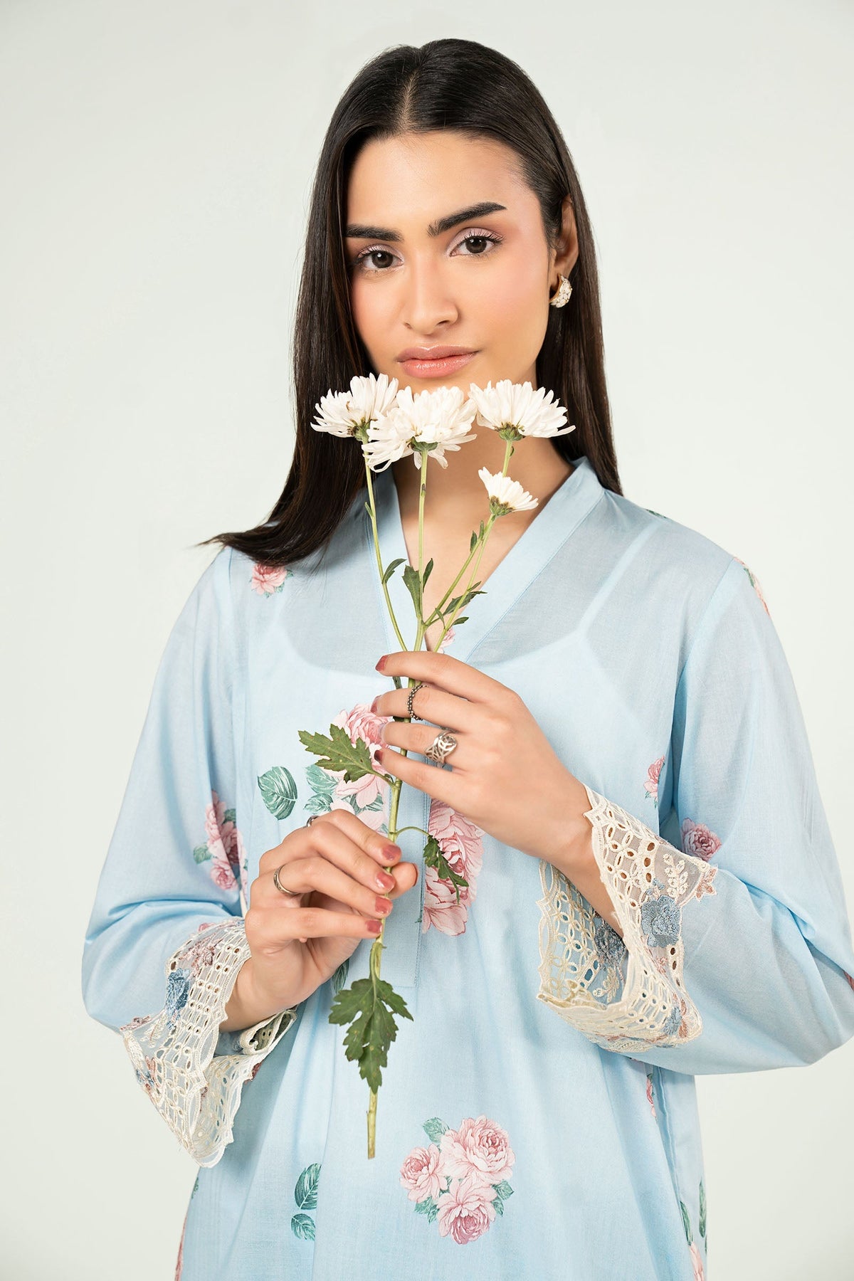 2 Pc Embroidered Lawn Suit