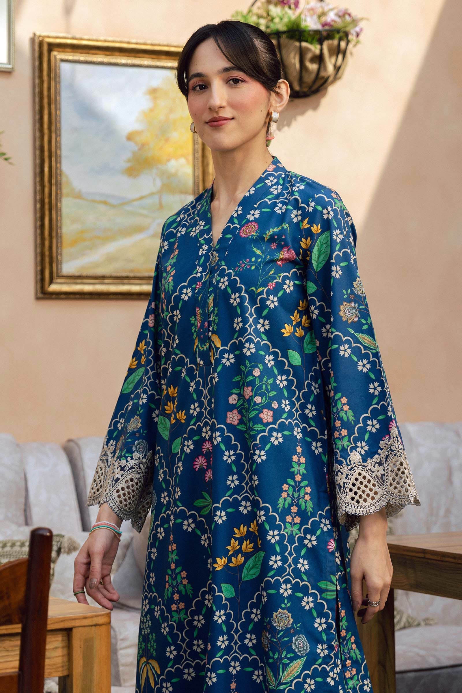 2 Pc Embroidered Lawn Suit