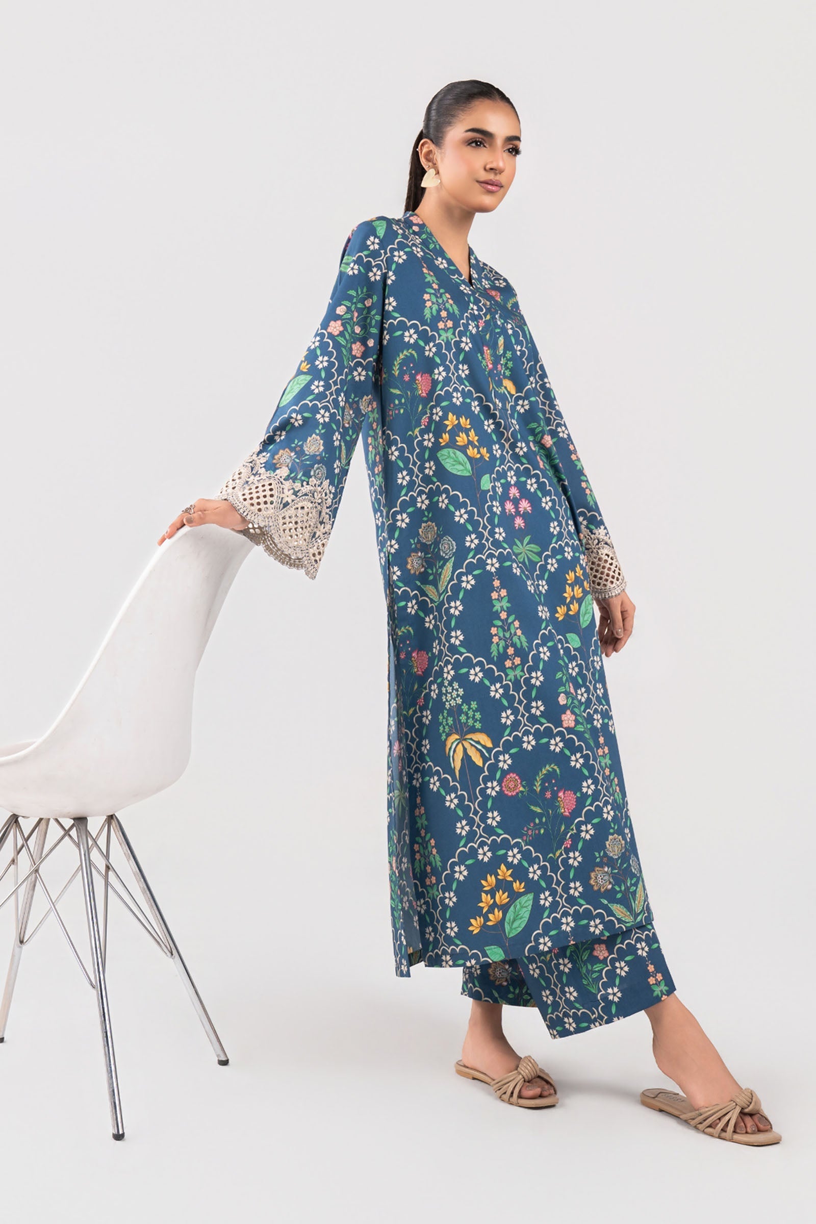 2 Pc Embroidered Lawn Suit