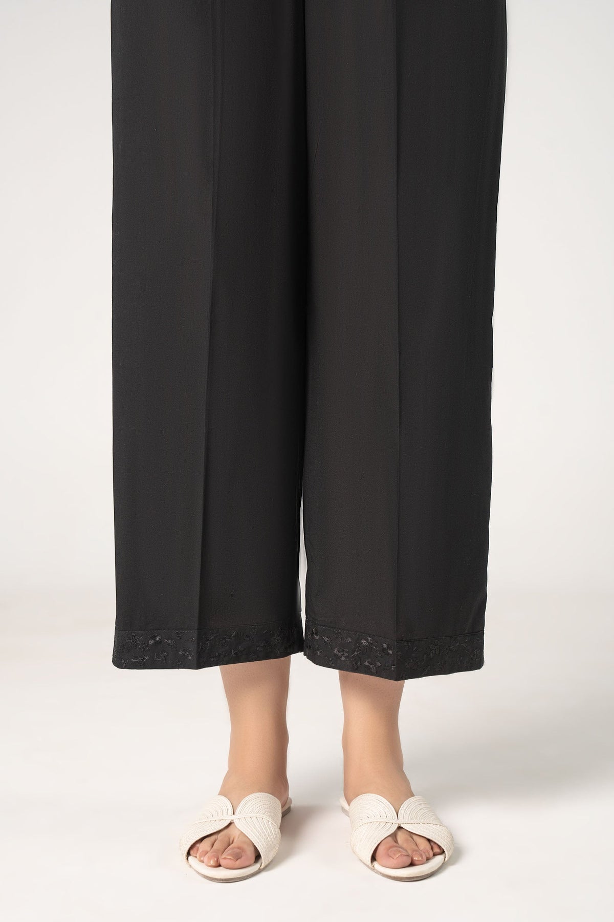 Embroidered Cambric Trouser