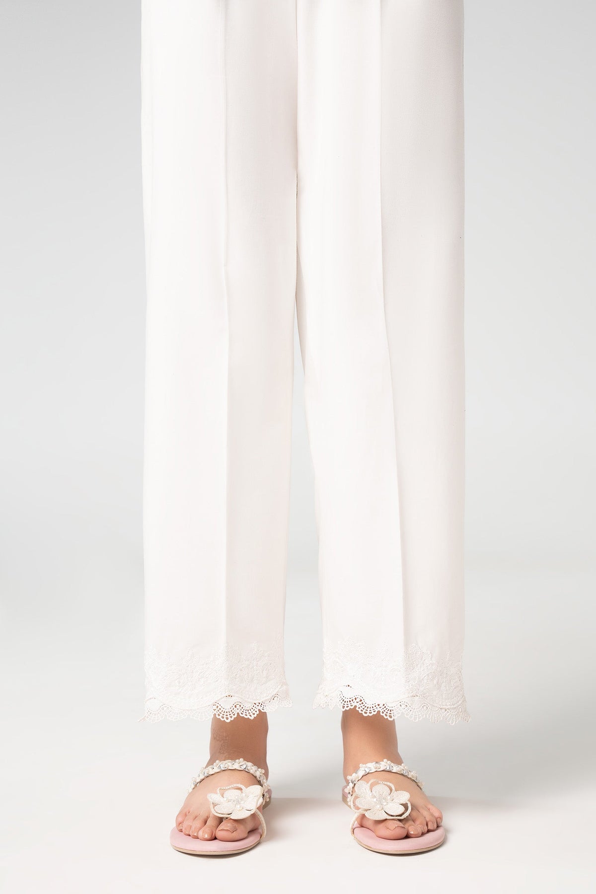 Embroidered Cambric Trouser