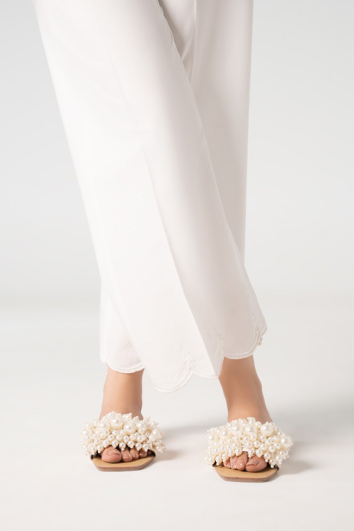 Embroidered Cambric Trouser