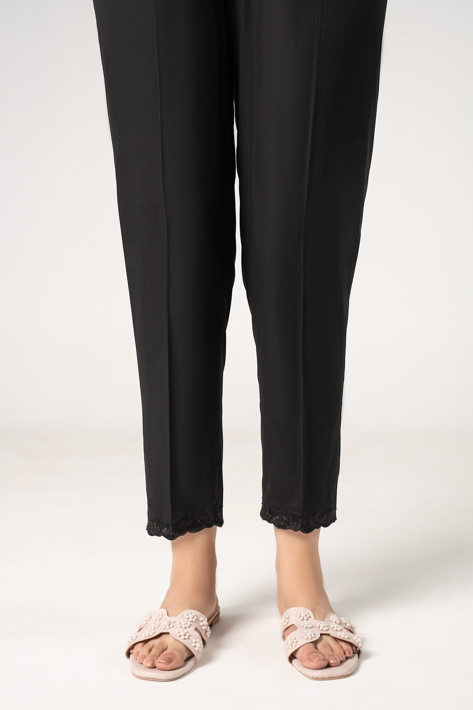 Embroidered Cambric Trouser
