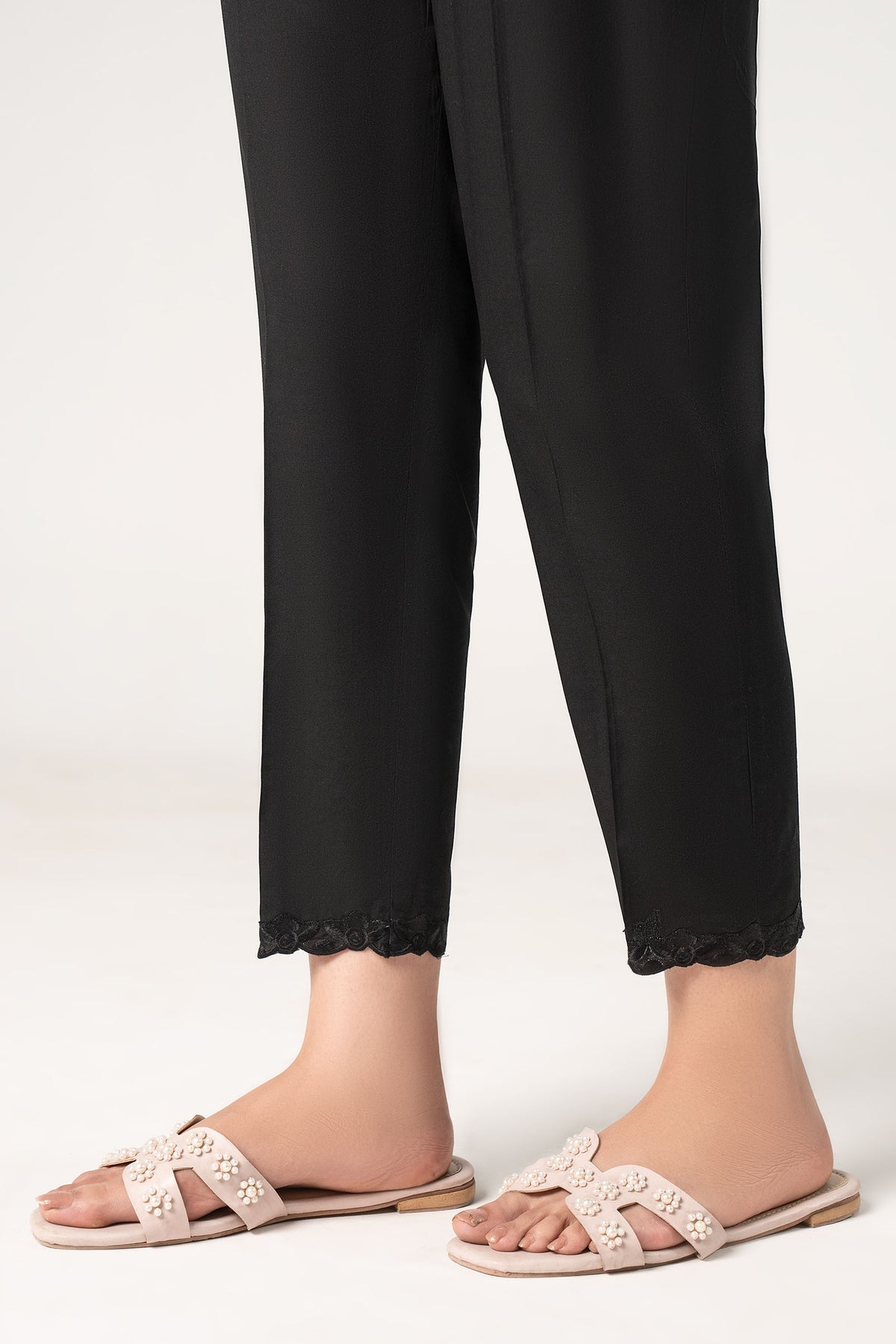 Embroidered Cambric Trouser