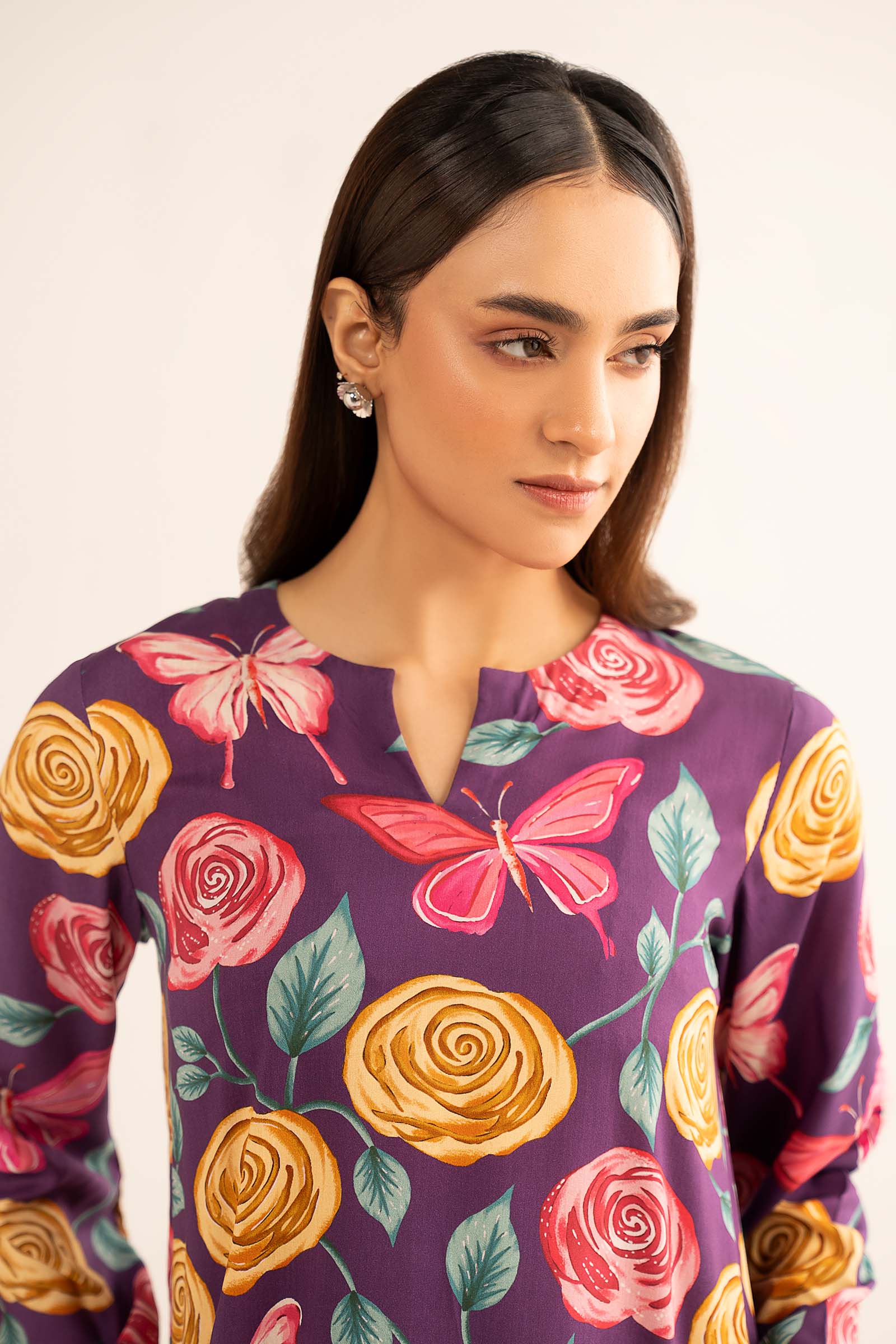 Printed Arabic Lawn Shirt