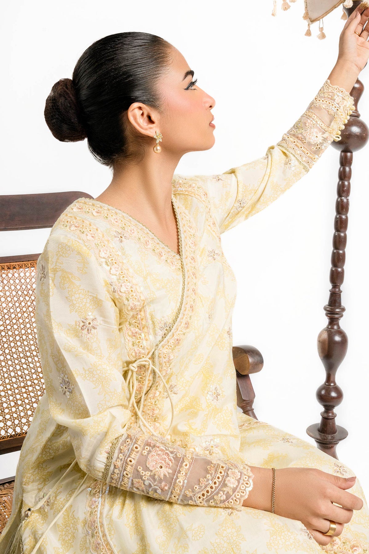 2 Pc Embroidered Raw Silk Suit - MBFS035-ESM-LHY