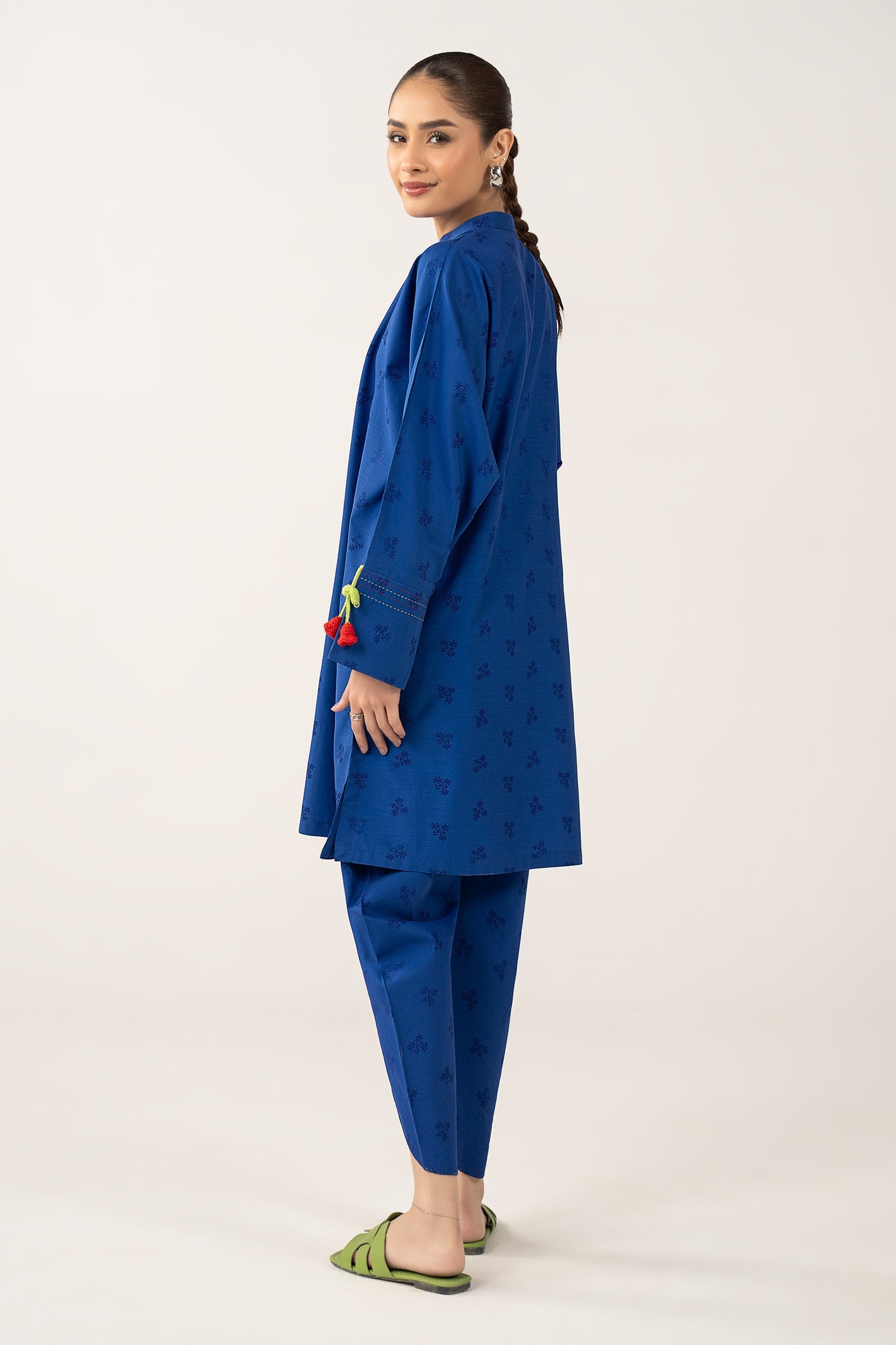 2 Pc Dyed Dobby Viscose Suit