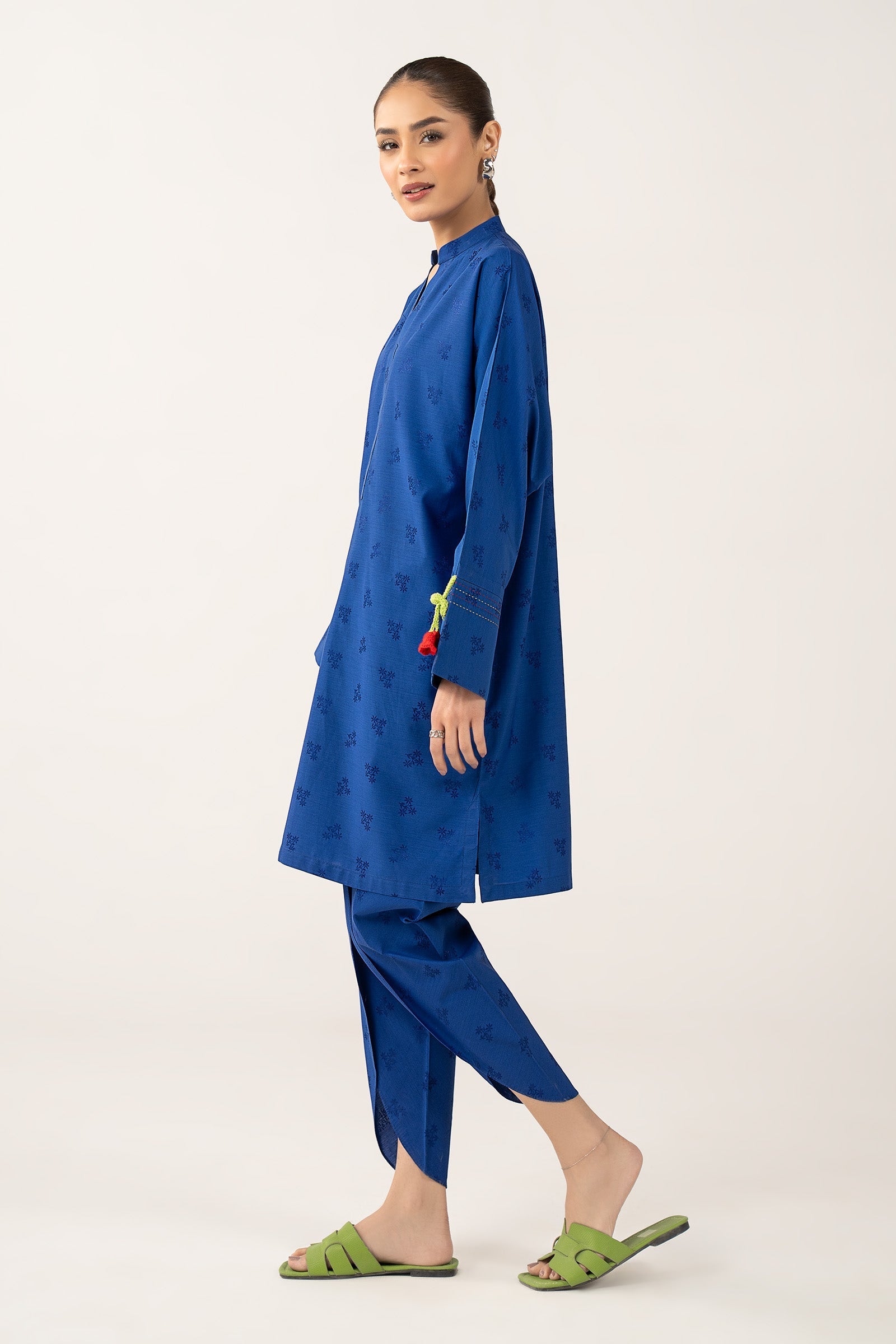 2 Pc Dyed Dobby Viscose Suit