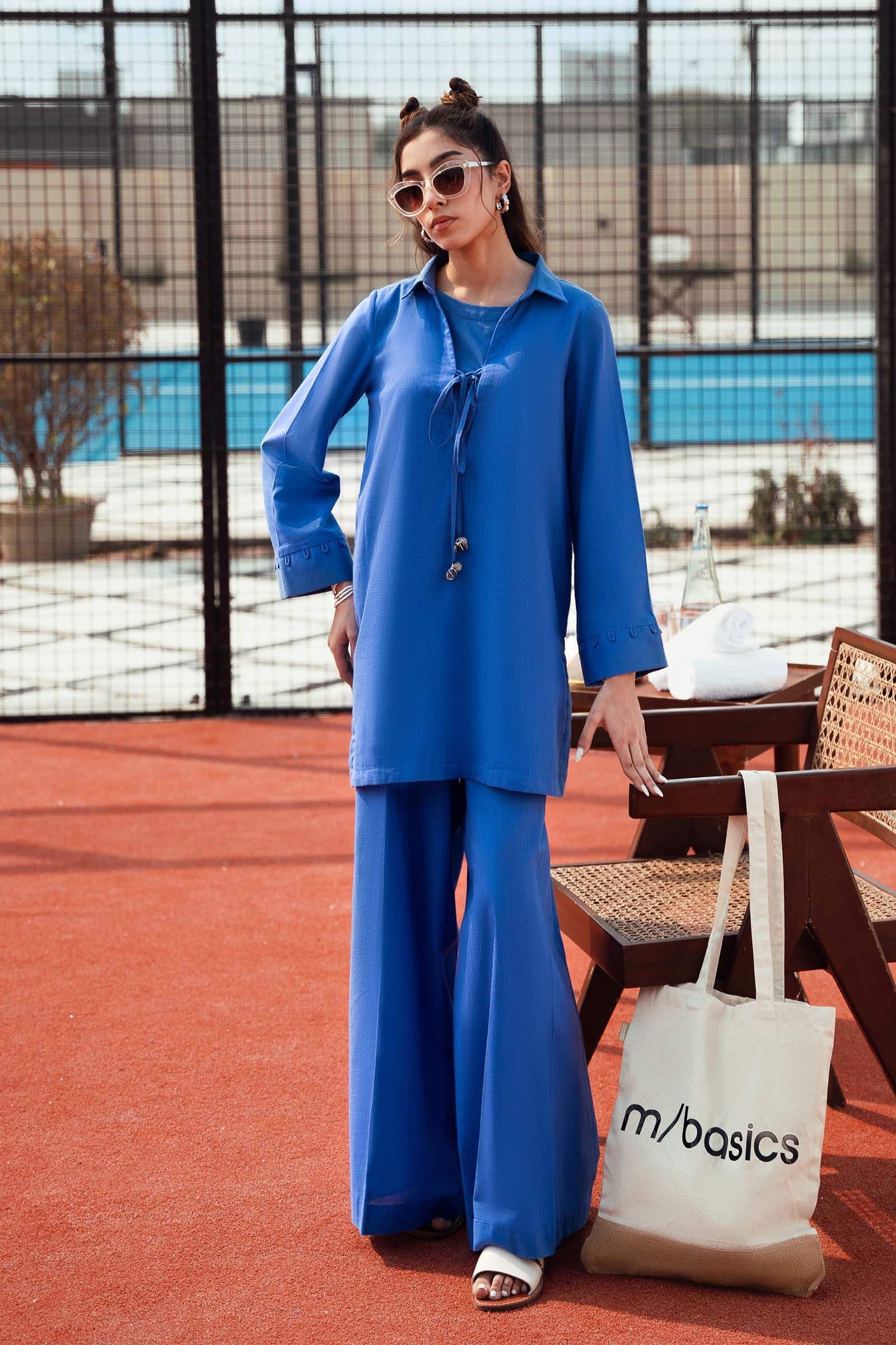 2 Pc Dyed European Linen Suit