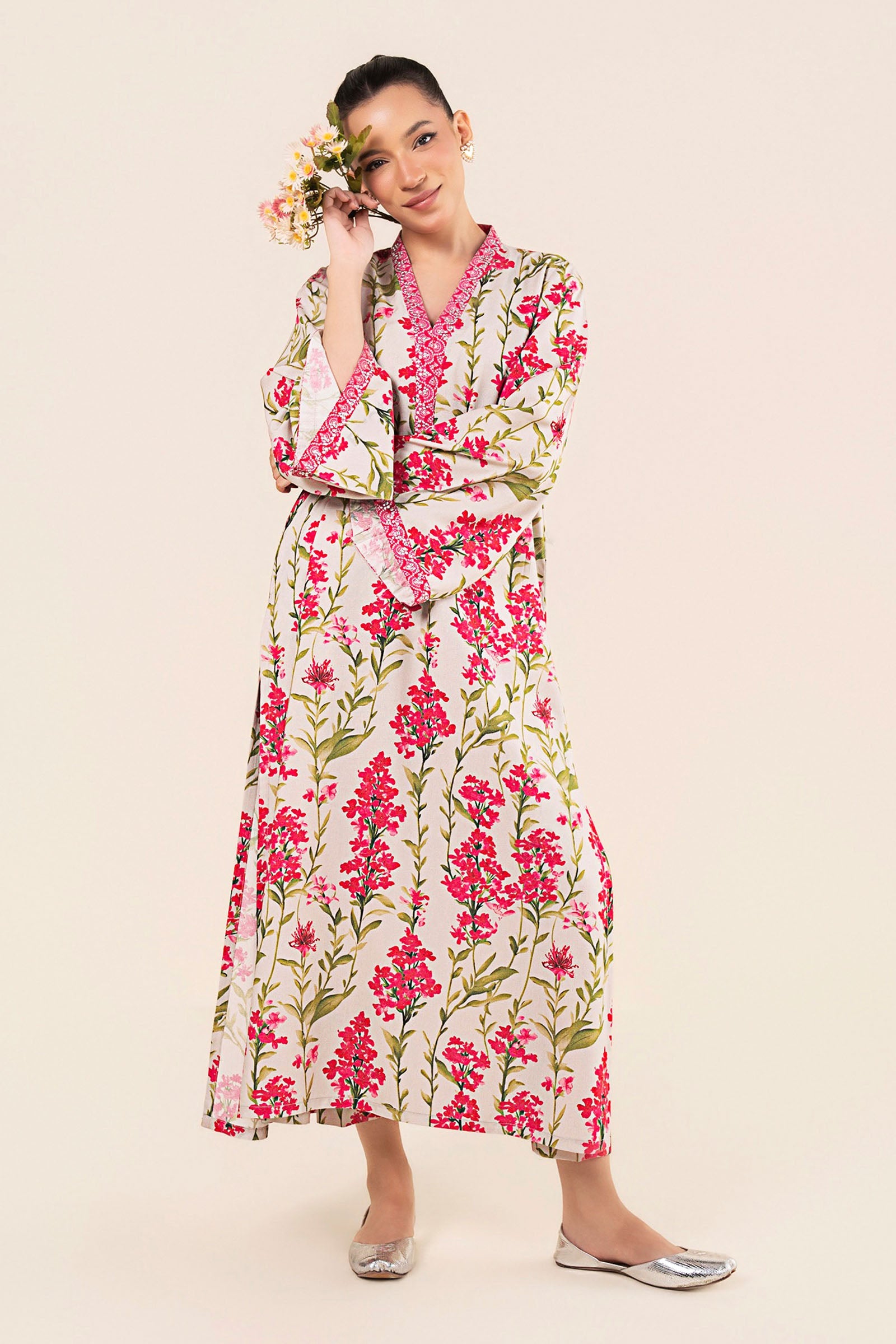 2 Pc Embroidered Karandi Suit