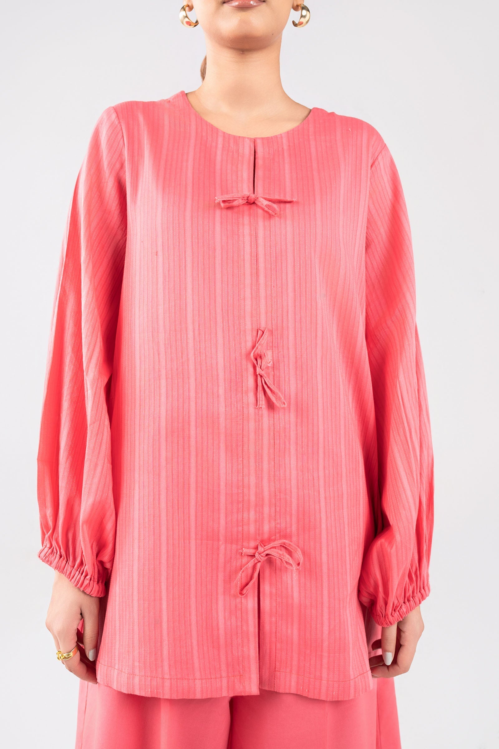 2 Pc Dyed Cotton Stripe Suit
