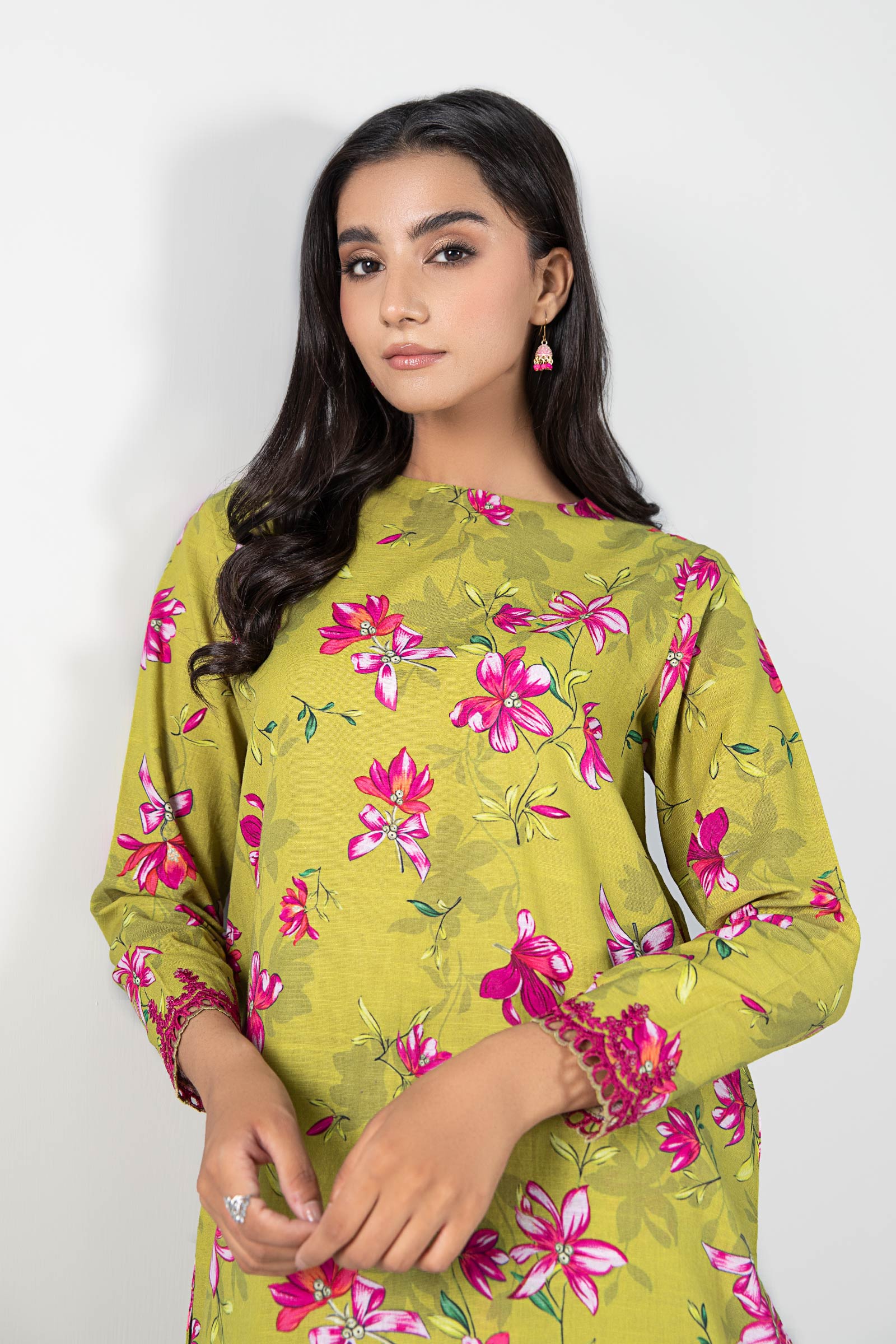 2 Pc Printed Khaddar Suit