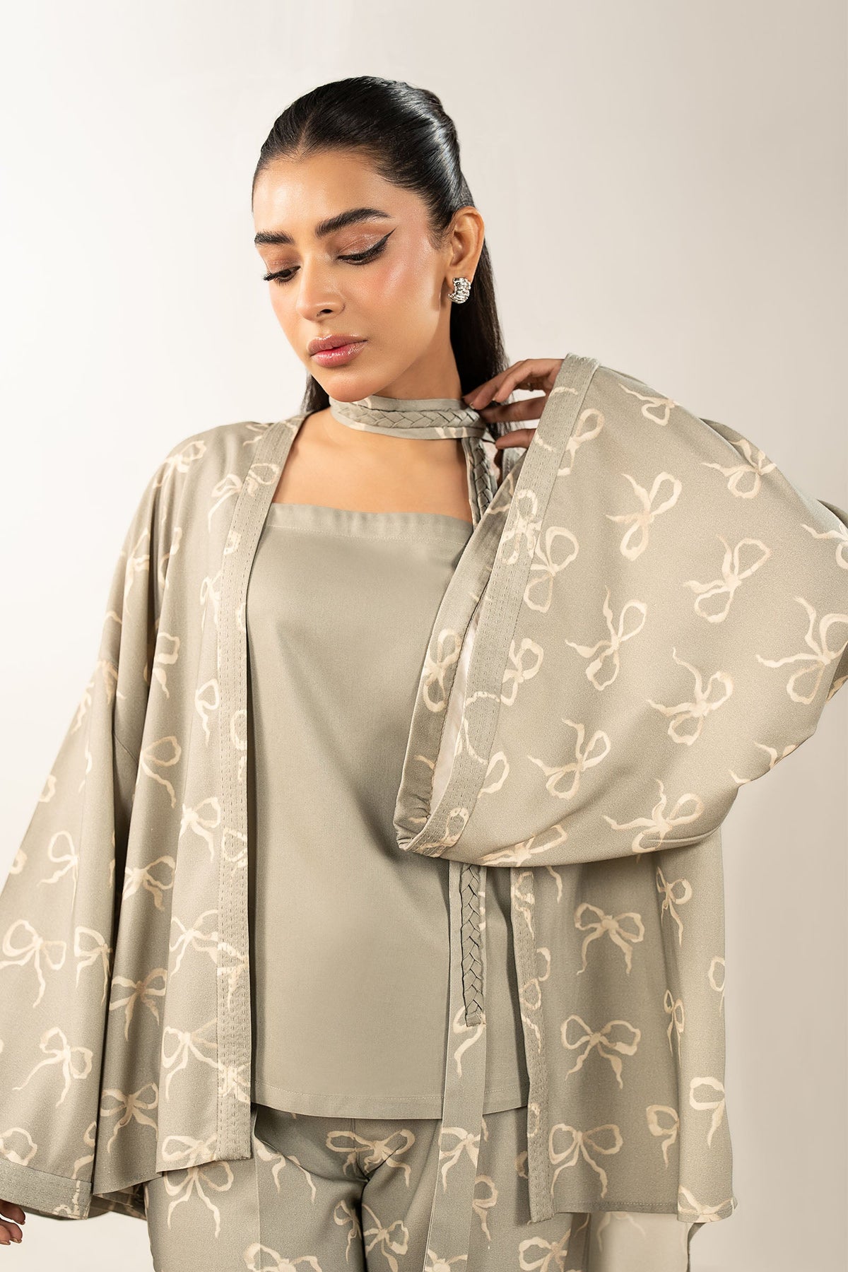 2 Pc Printed Twill Suit