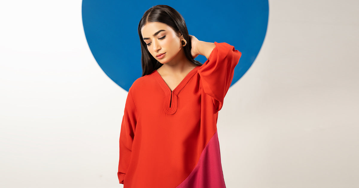 2 Pc Dyed Georgette Suit