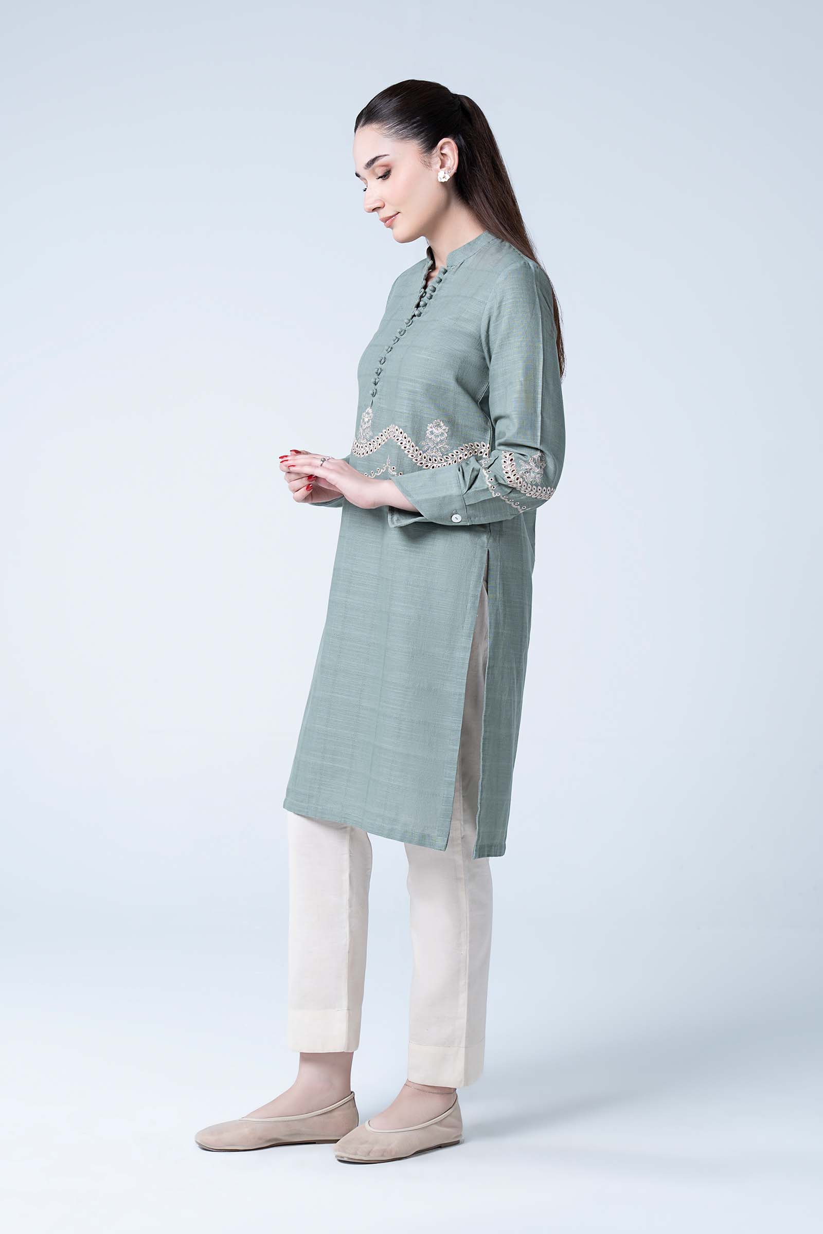 Embroidered Textured Shirt