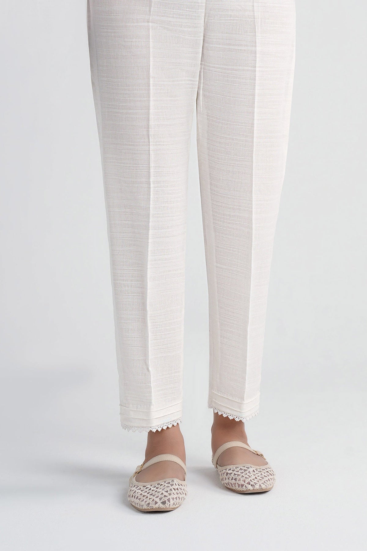 Dyed Slub Khaddar Trouser