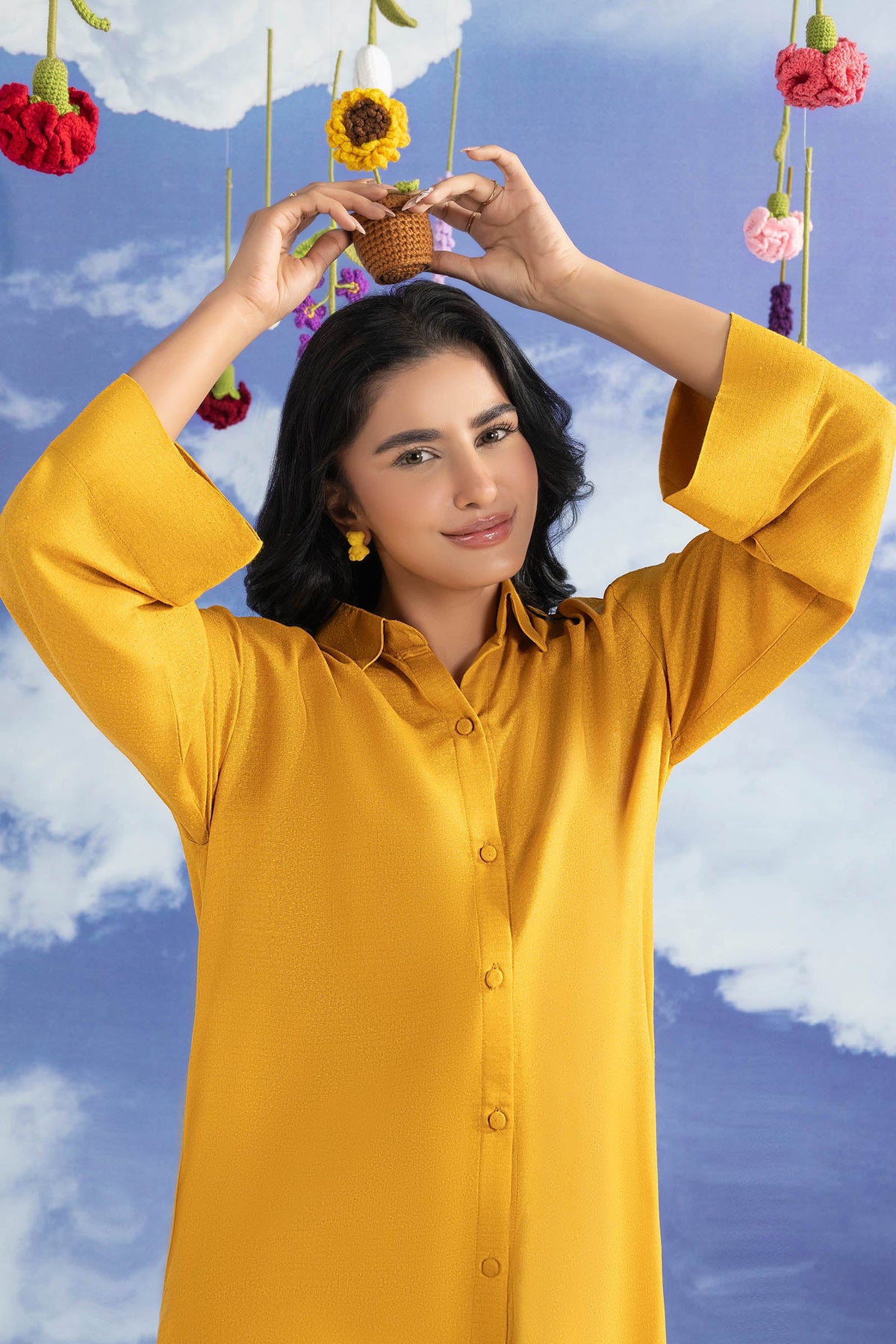 2 Pc Dyed Rib Karandi Suit