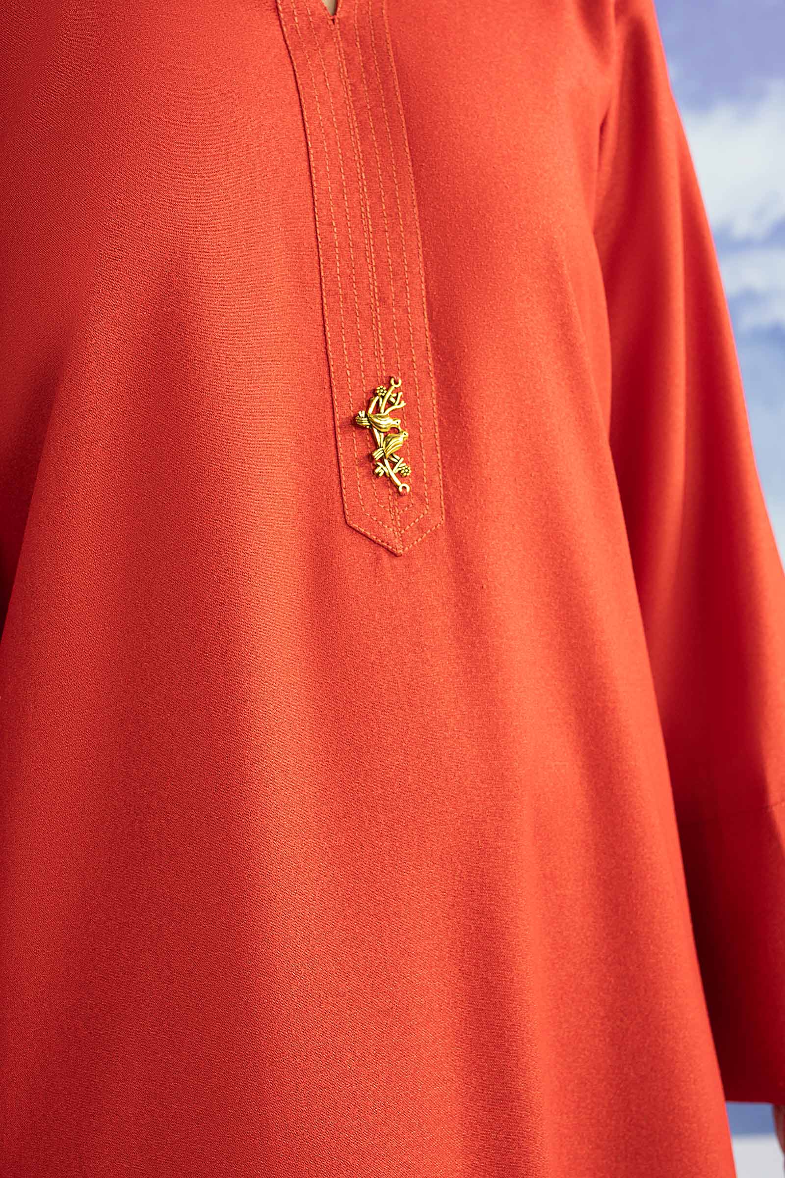 2 Pc Dyed Karandi Suit