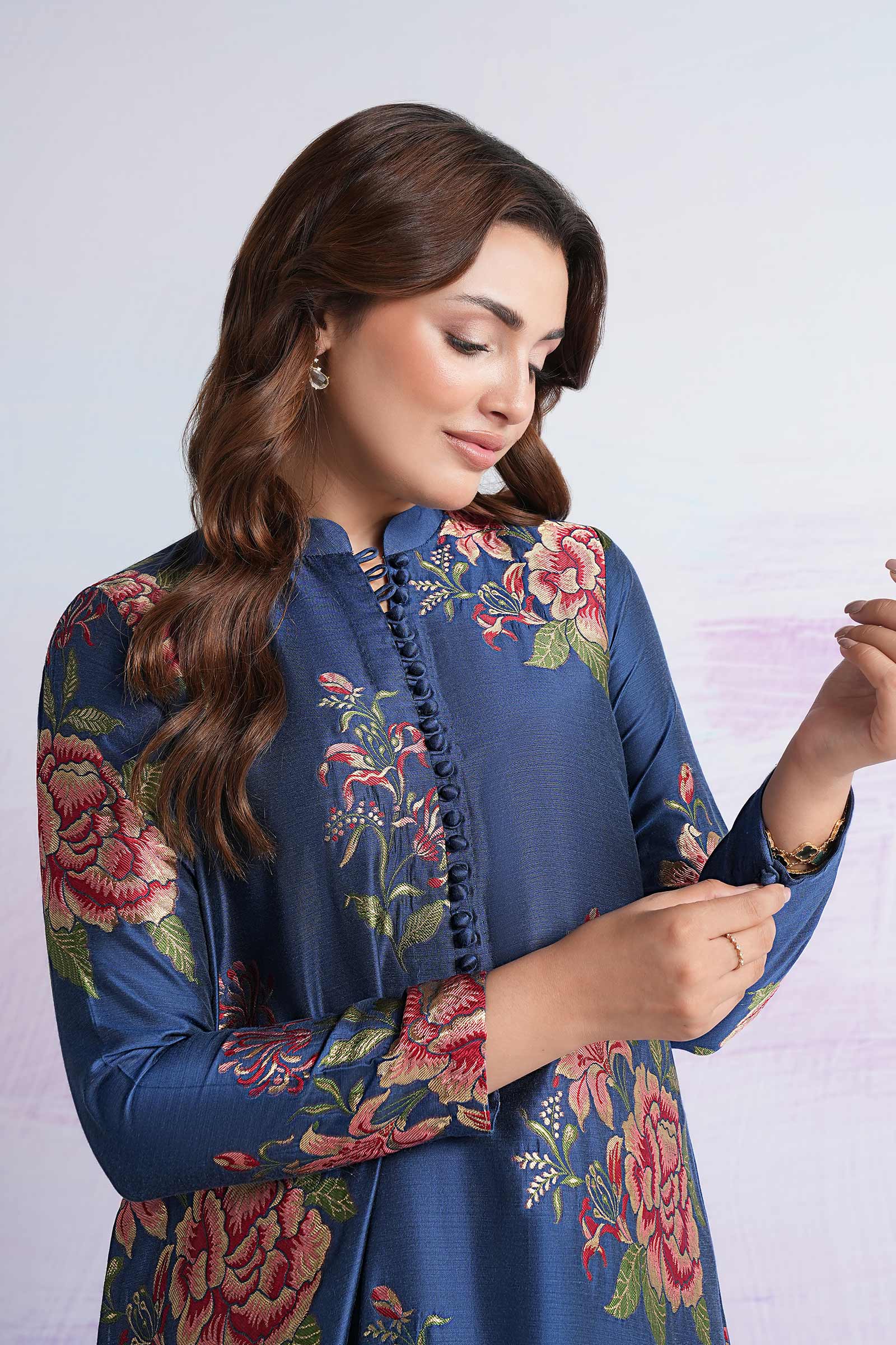 2 Pc Dyed Jacquard Suit