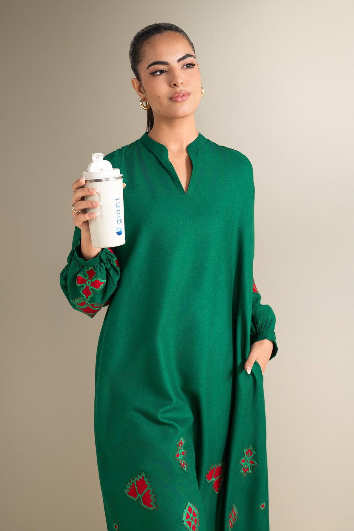 Embroidered Linen Shirt