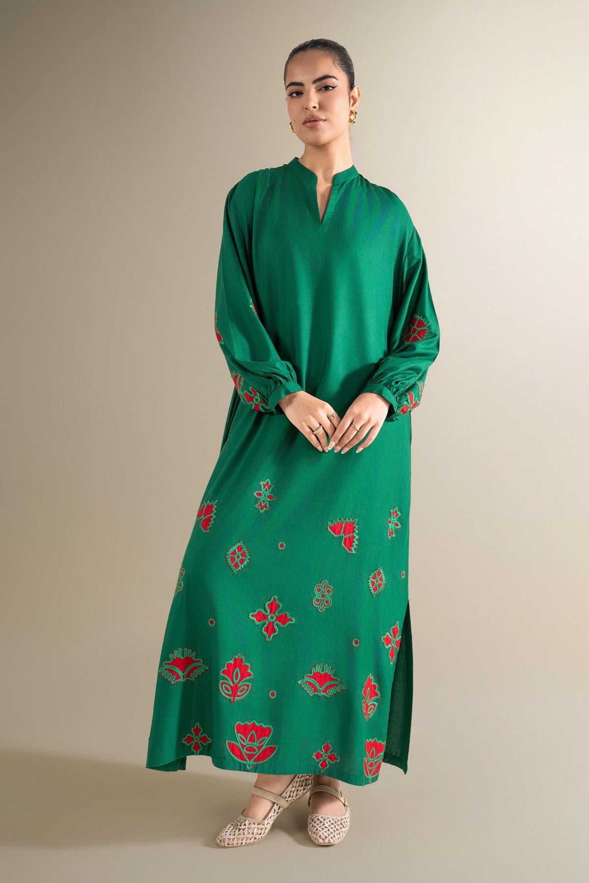 Embroidered Linen Shirt