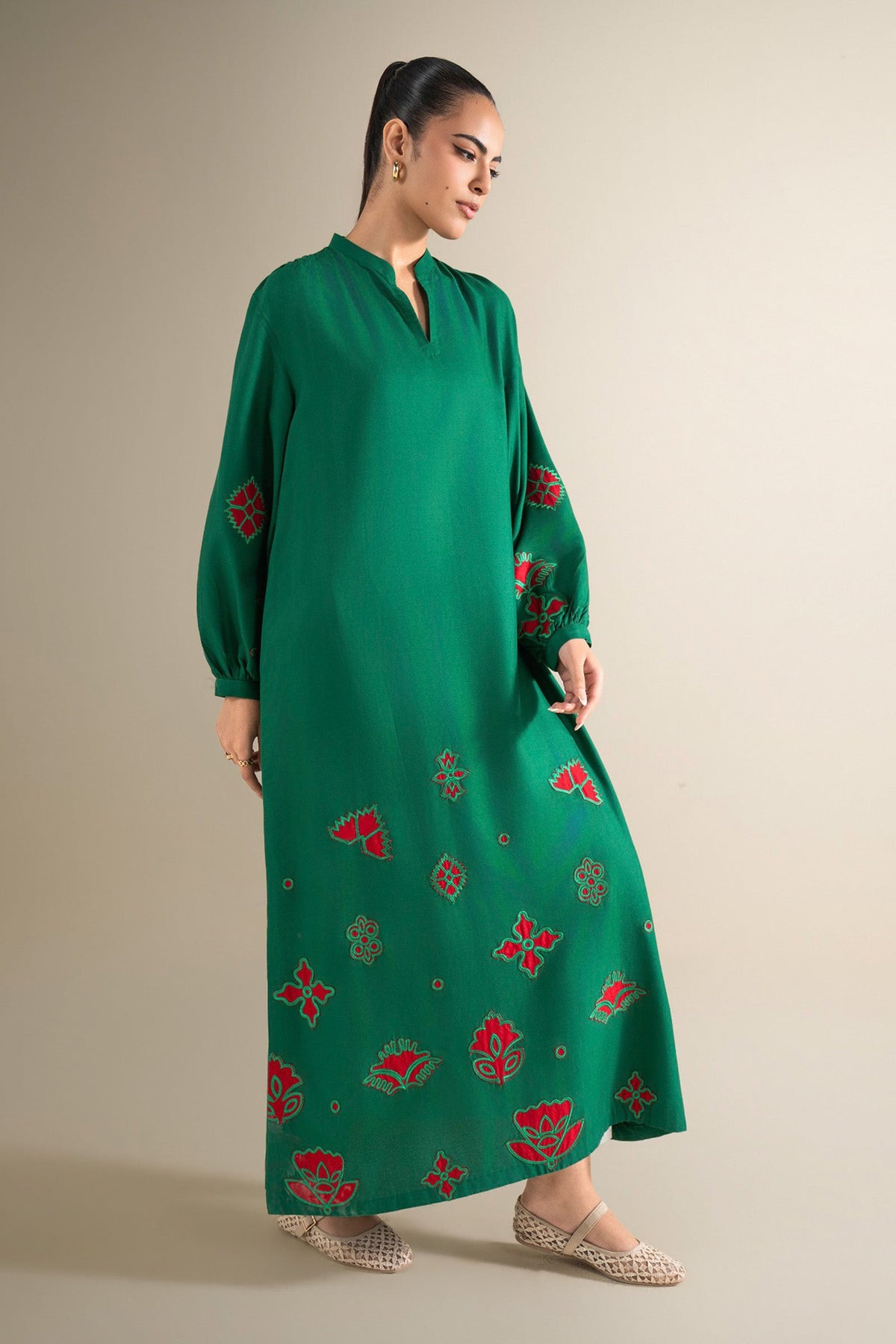 Embroidered Linen Shirt