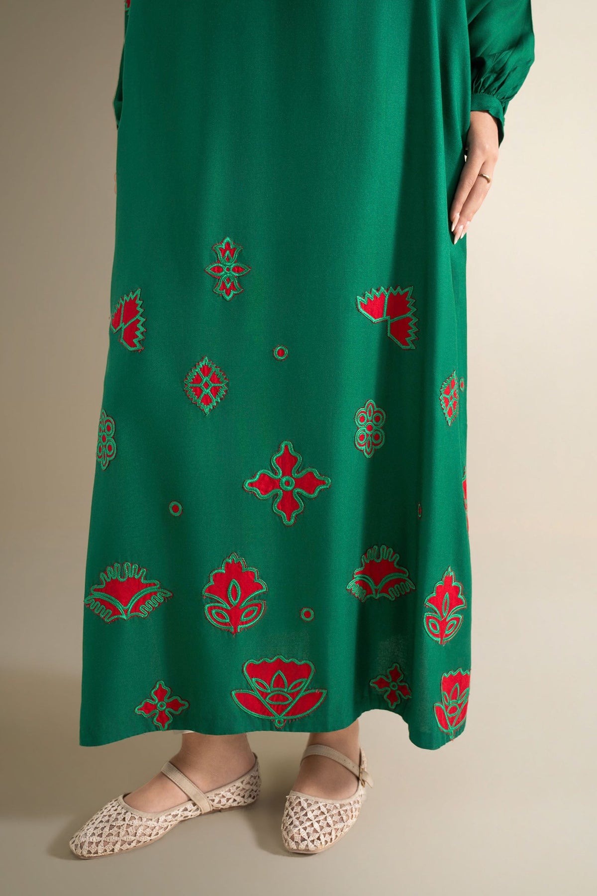 Embroidered Linen Shirt