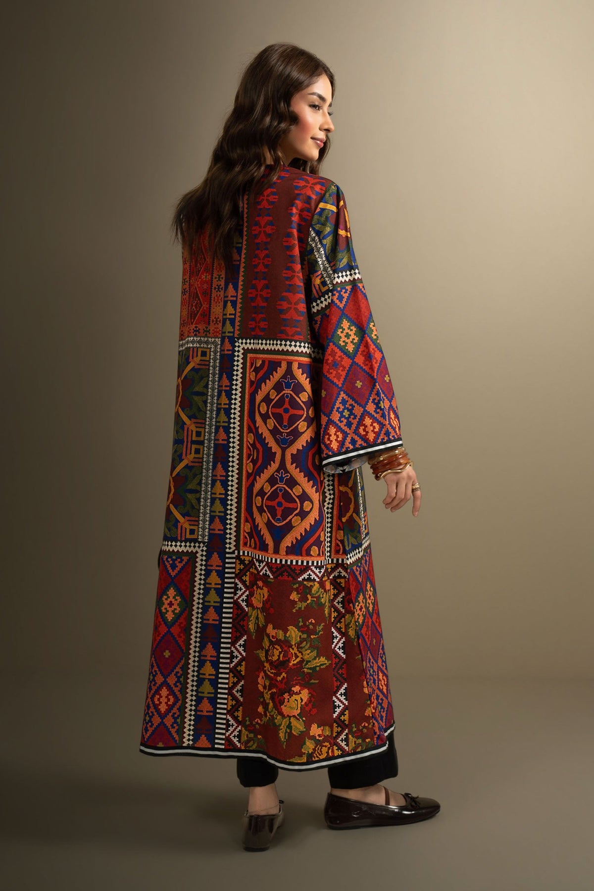 Printed Georgette Shirt - MBWT019-ESM-MCL