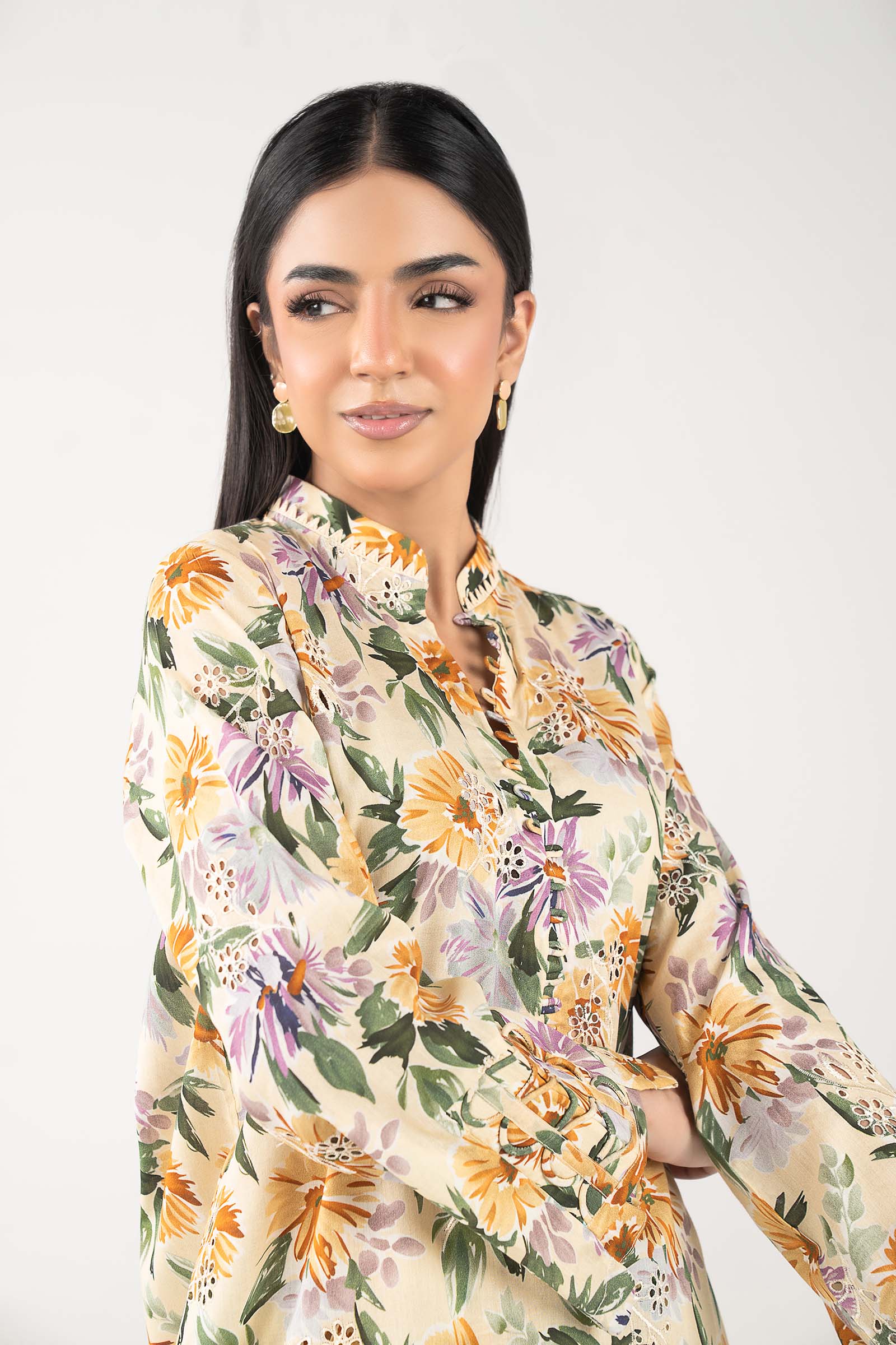 2 Pc Embroidered Lawn Suit