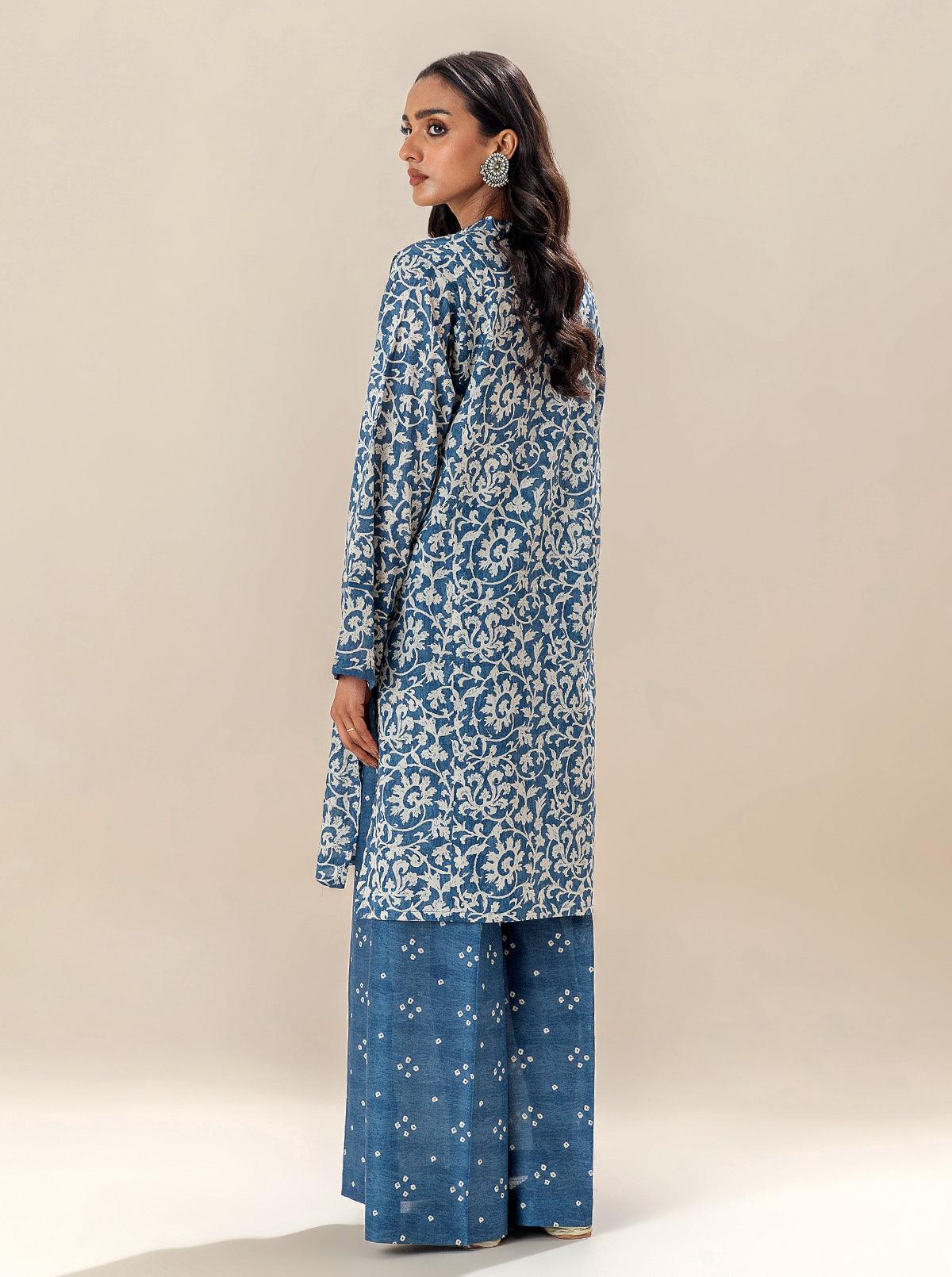 2 Piece Printed Lawn Suit-Indigo Dreams (Unstitched)