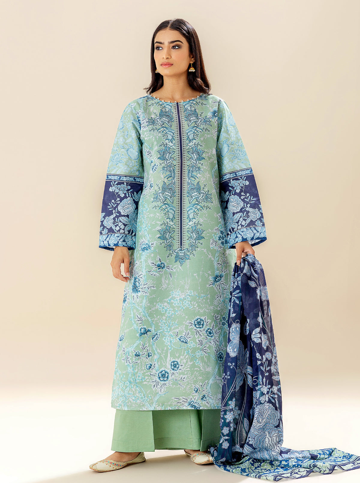 3 Piece Printed Lawn Suit (Unstitched)