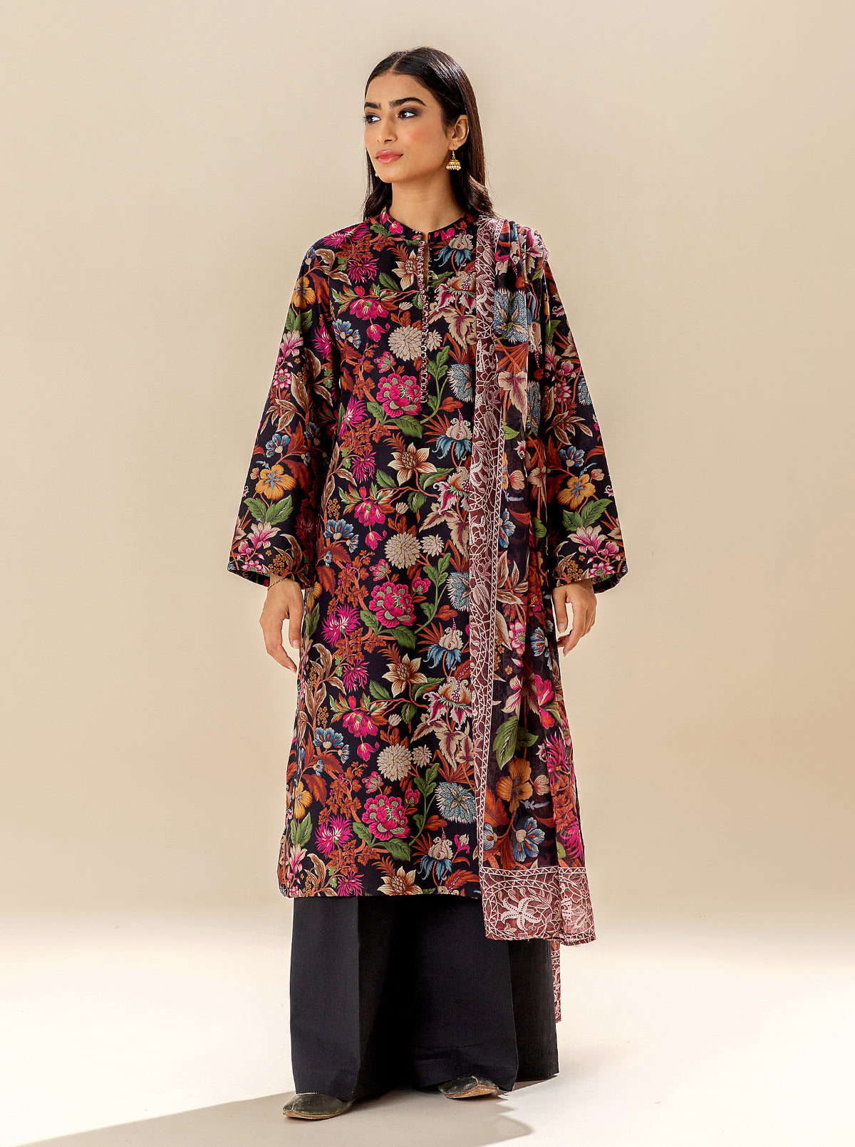3 Piece Printed Lawn Suit (Unstitched)